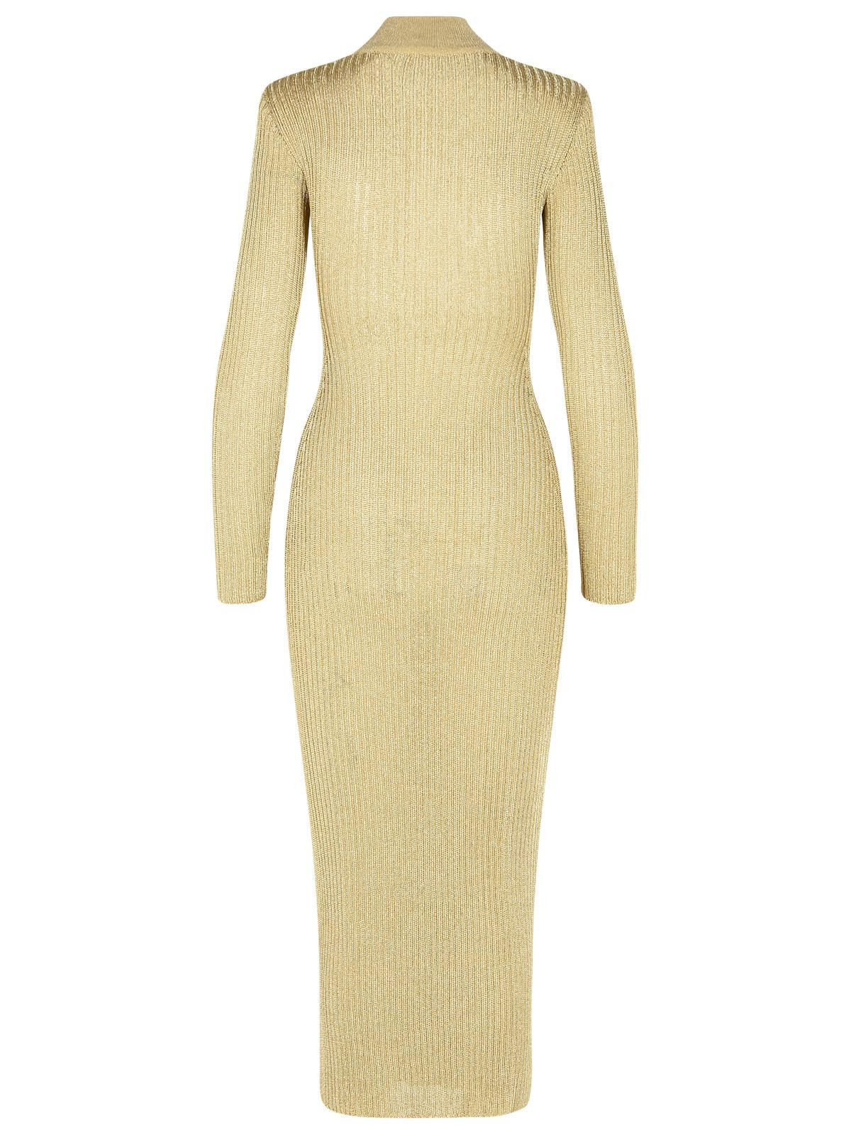 Self Portrait 'Lurex' Dress In Beige Viscose Blend Women - 3