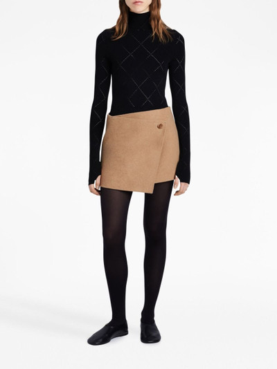 Proenza Schouler Melton wrap reversible skirt outlook