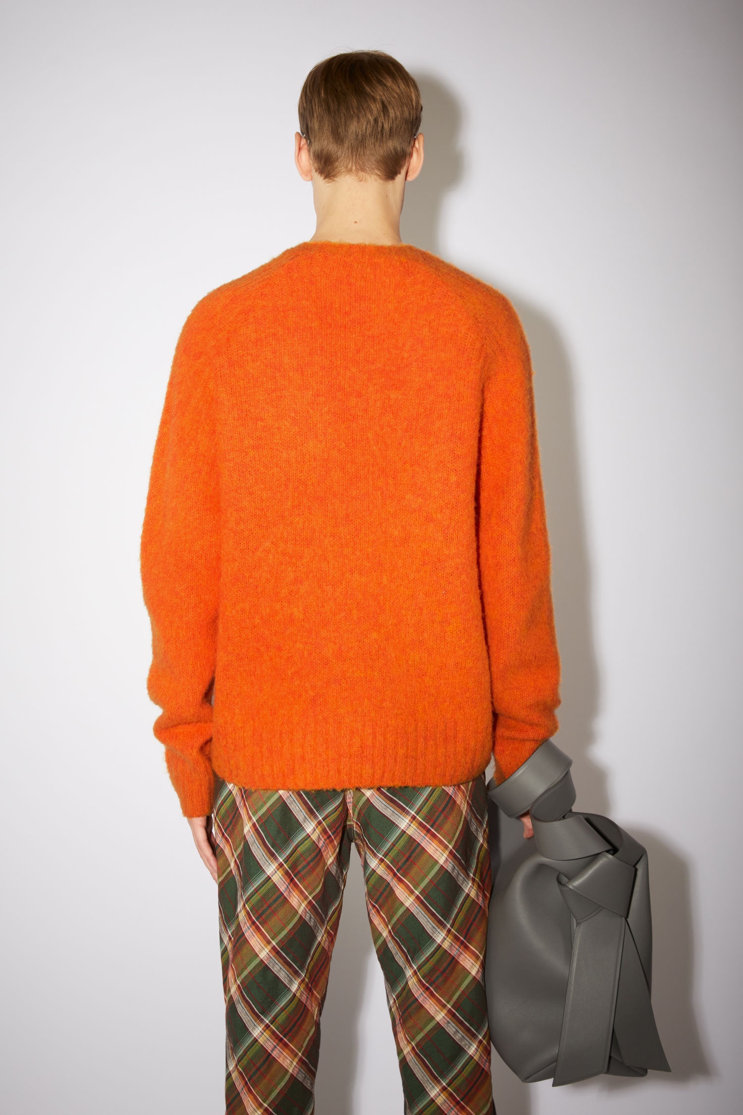 Brushed wool sweater - Mandarin orange - 3