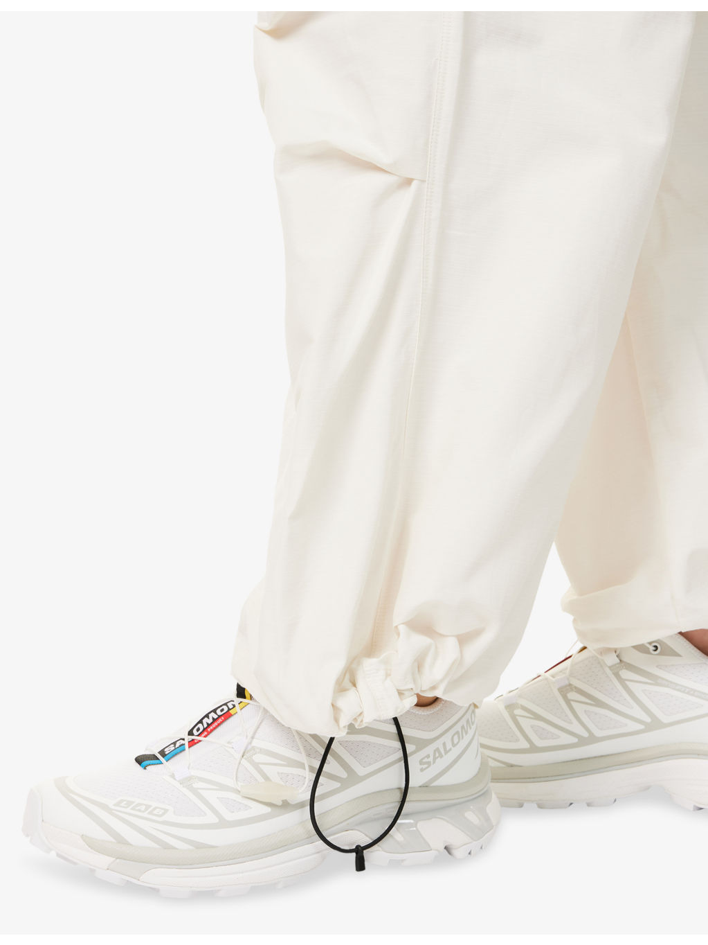 W Nse Drawstring-Cuffs Cotton-Blend Trousers - 5