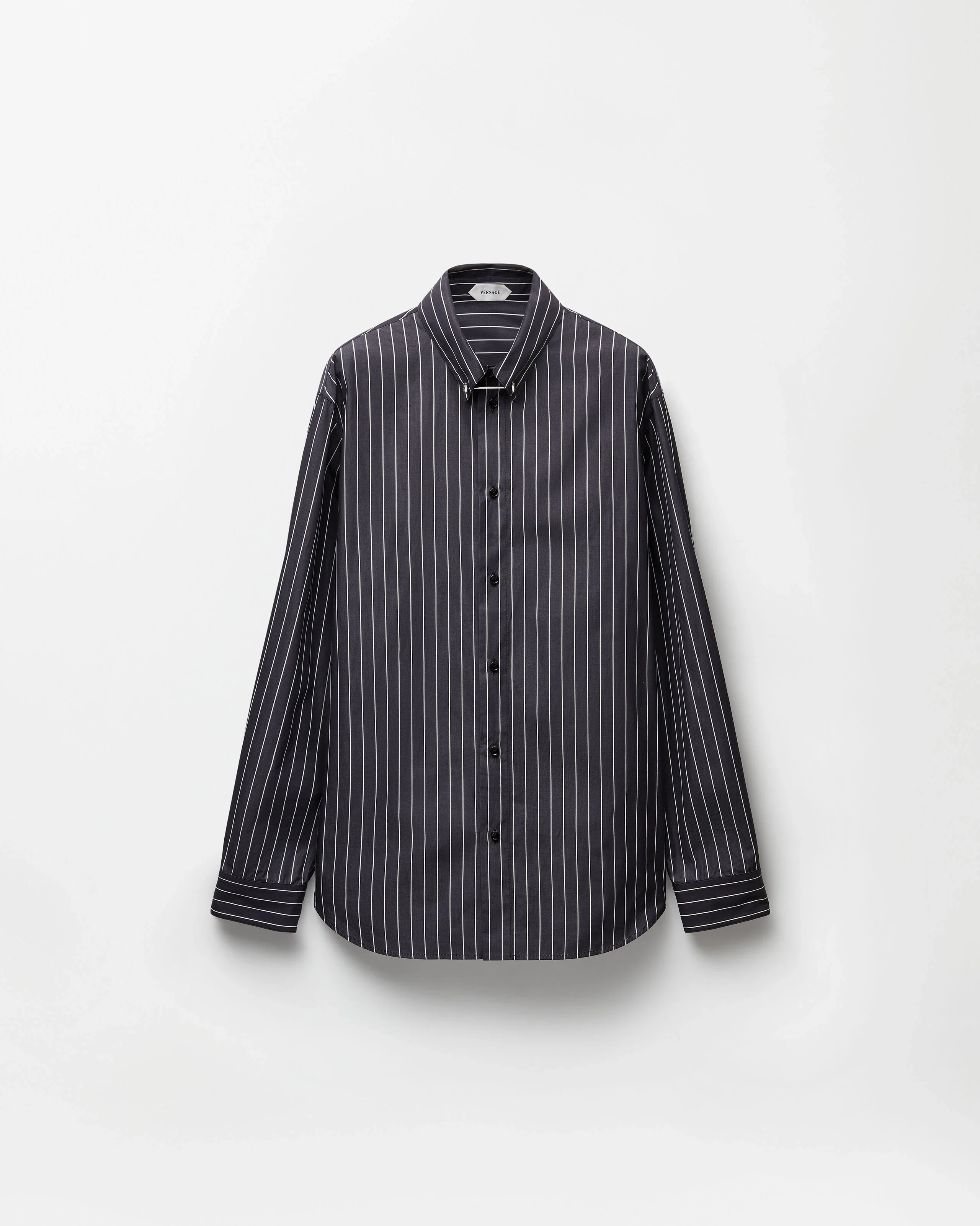Striped Cotton Poplin Regular Shirt - 1
