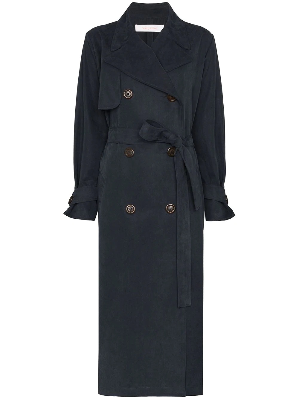 midi trench coat - 1