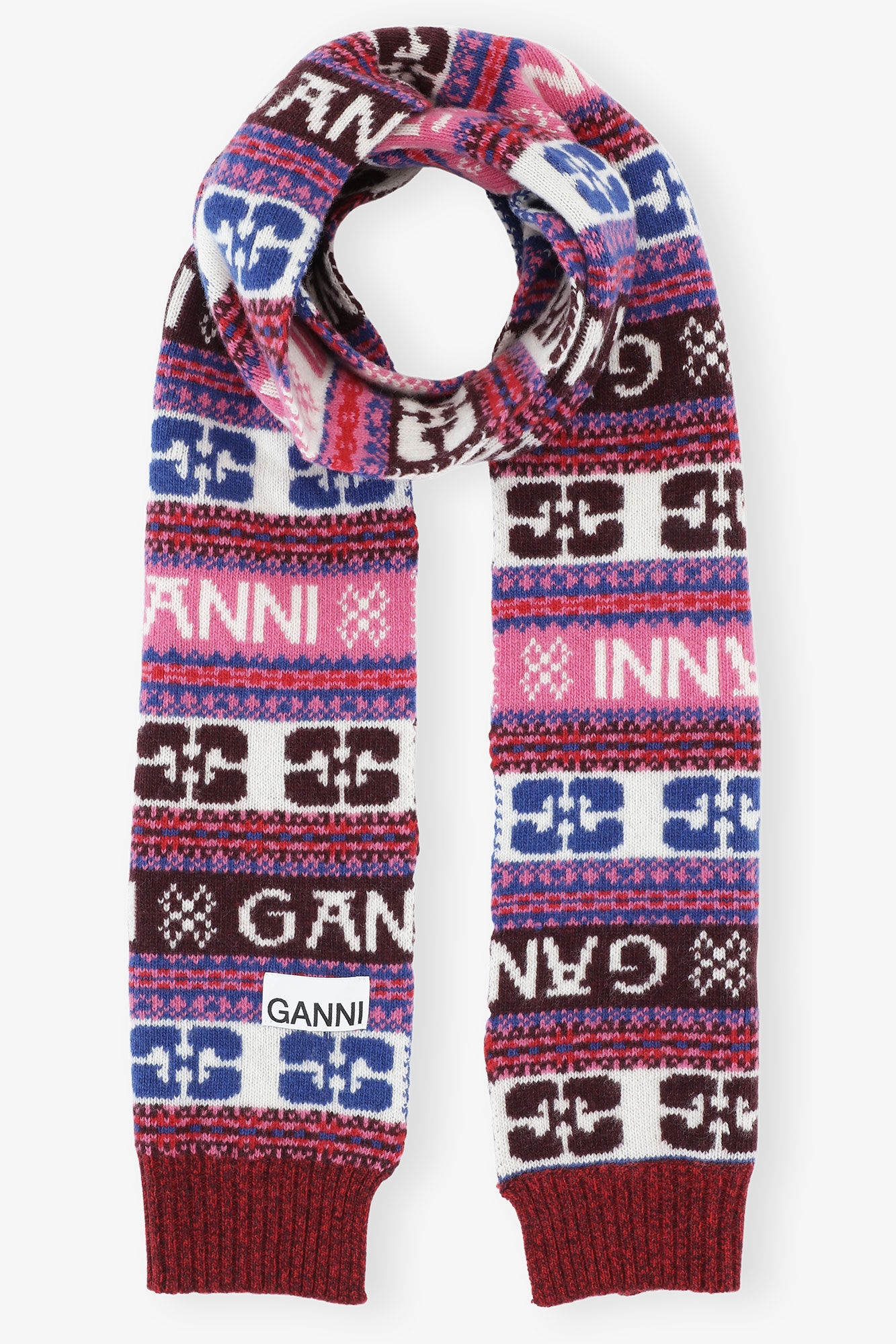 GRAPHIC WOOL SCARF - 1