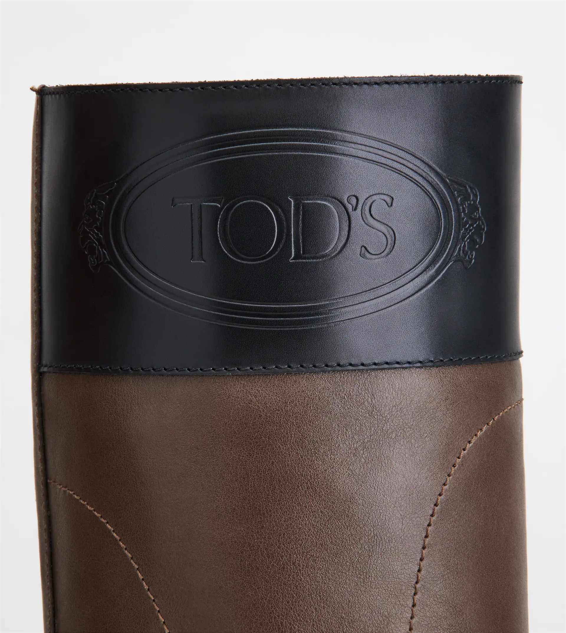 BOOTS IN LEATHER - BROWN - 5