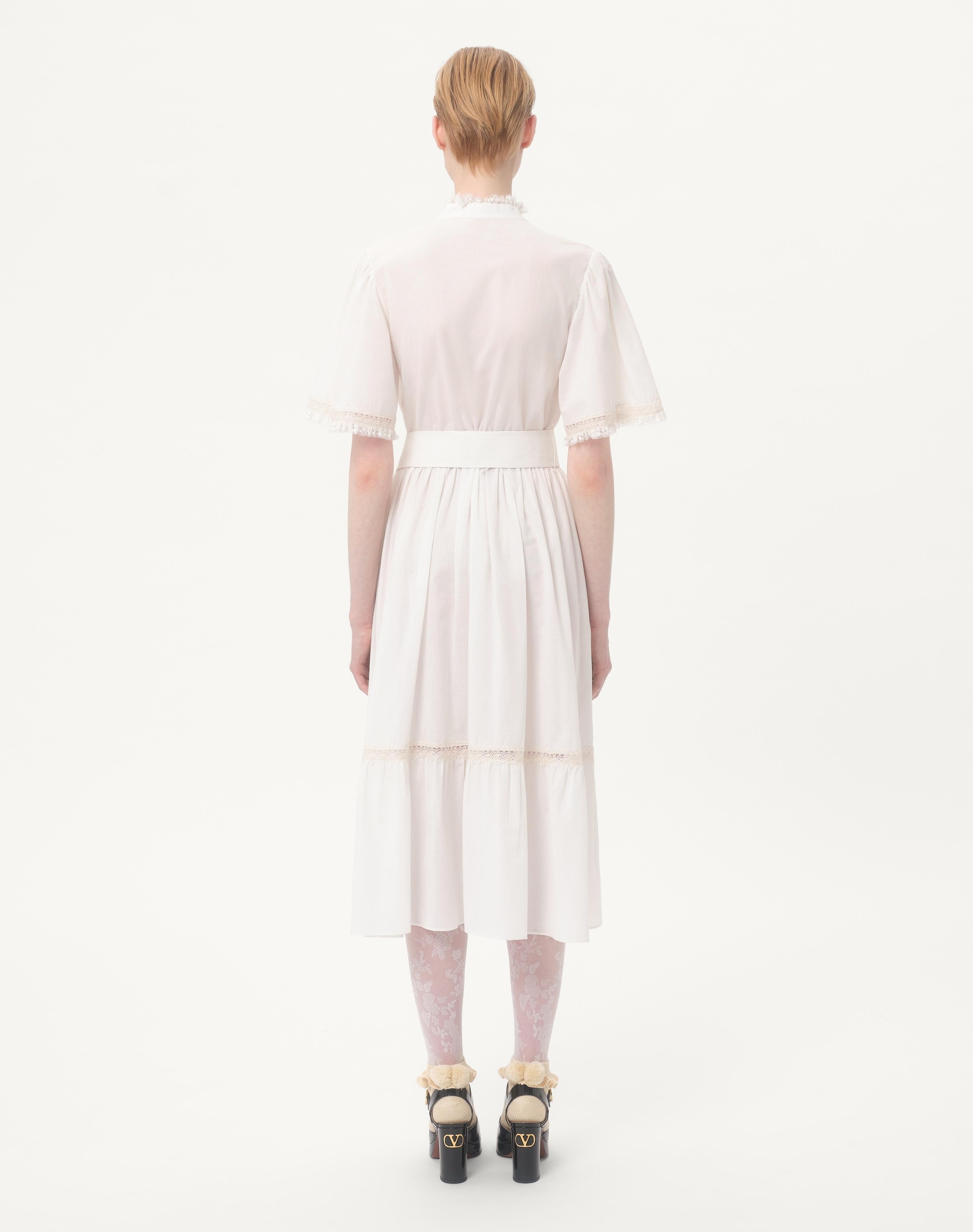 MIDI DRESS IN COTTON MUSLIN - 7