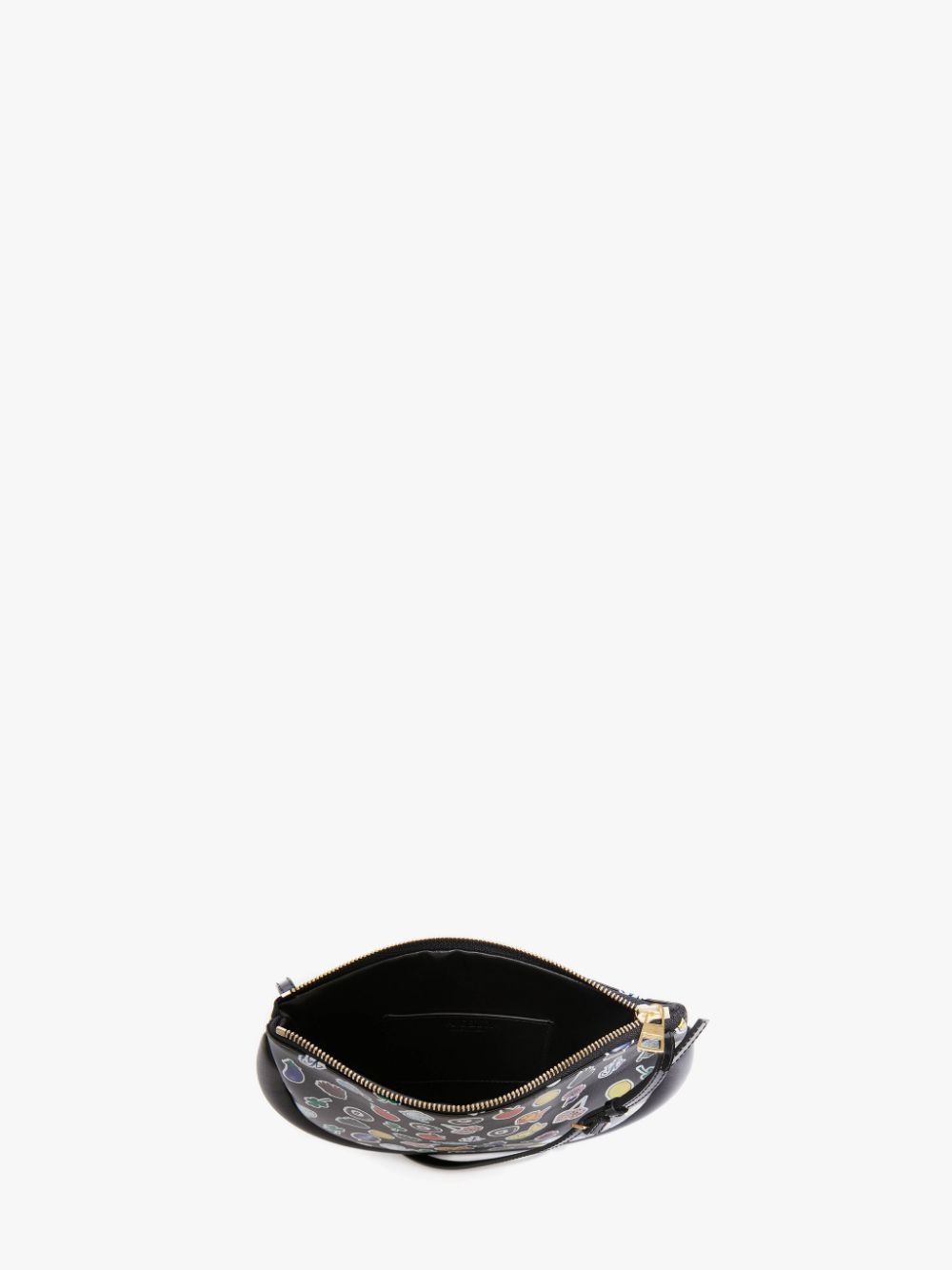 BUMPER-MOON LEATHER SHOULDER BAG WITH STICKERS PRINT - 4