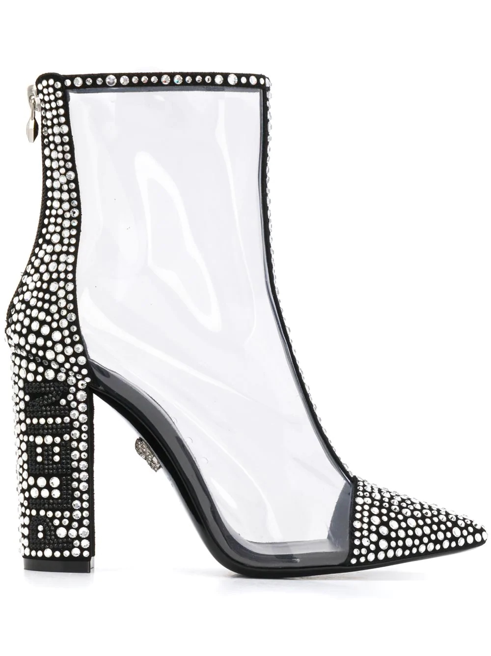 crystal embellished 105mm boots - 1