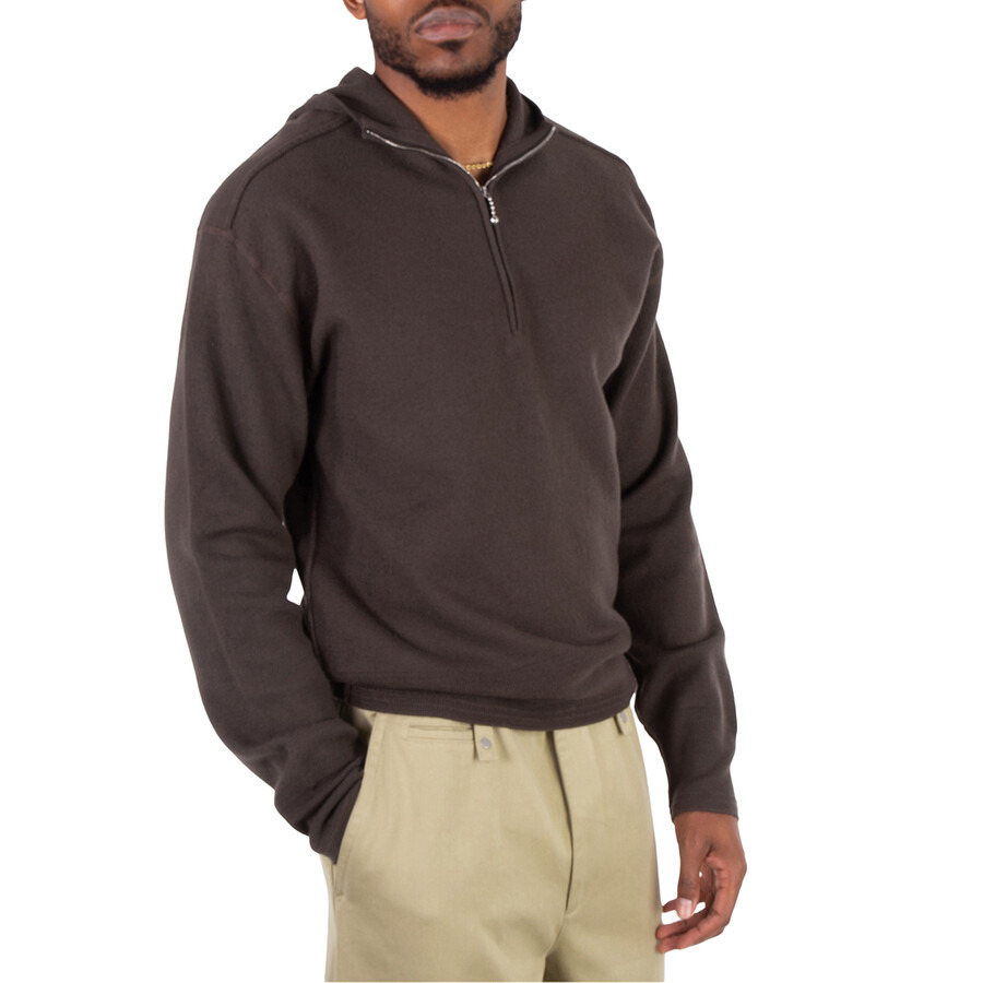 Burberry Half-Zip Wool Hooded Sweatshirt - 5
