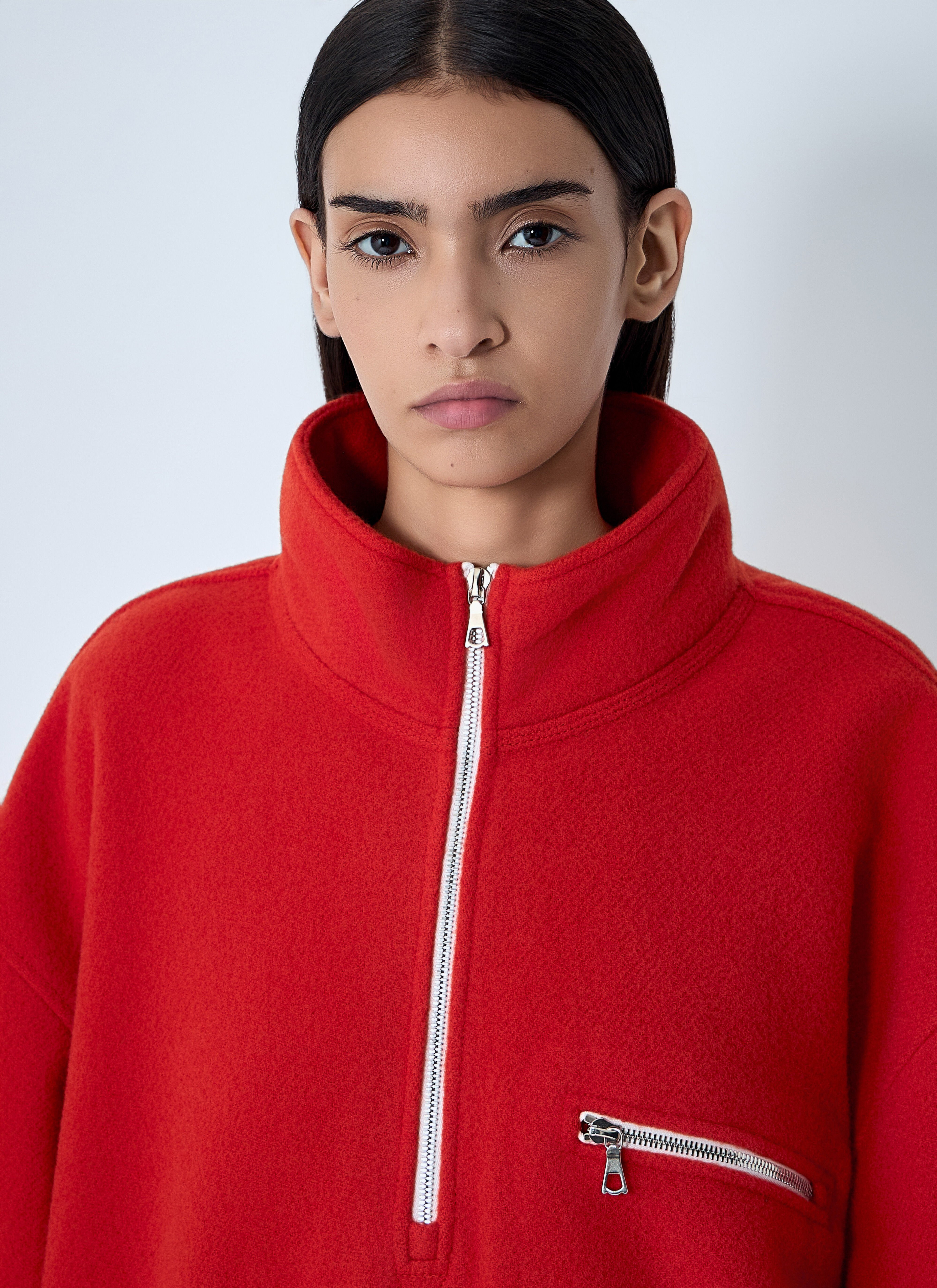 Zip-Up Fleece Sweatshirt - 5