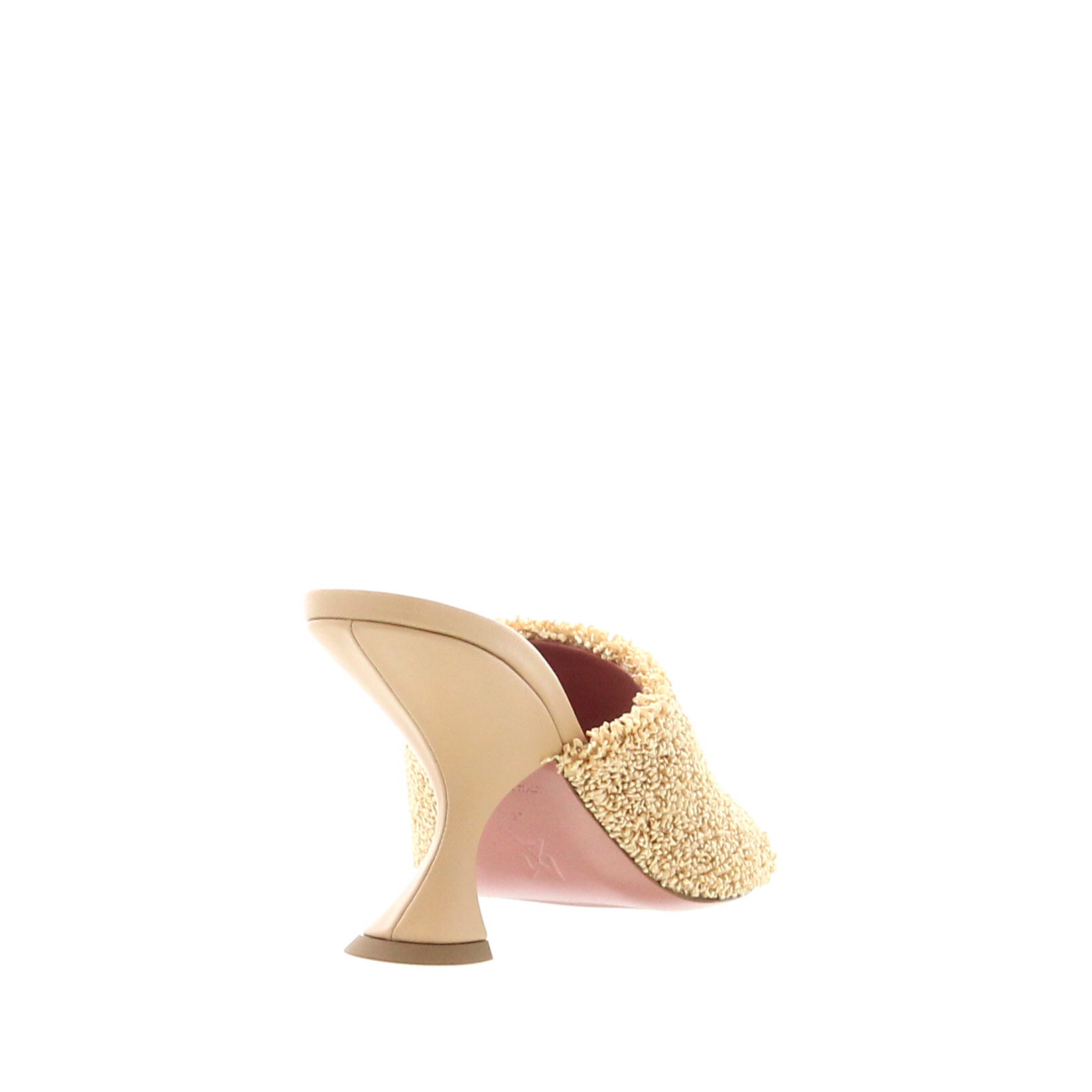 Amina Muaddi – Taylor Slipper – Raffia Beige - 3
