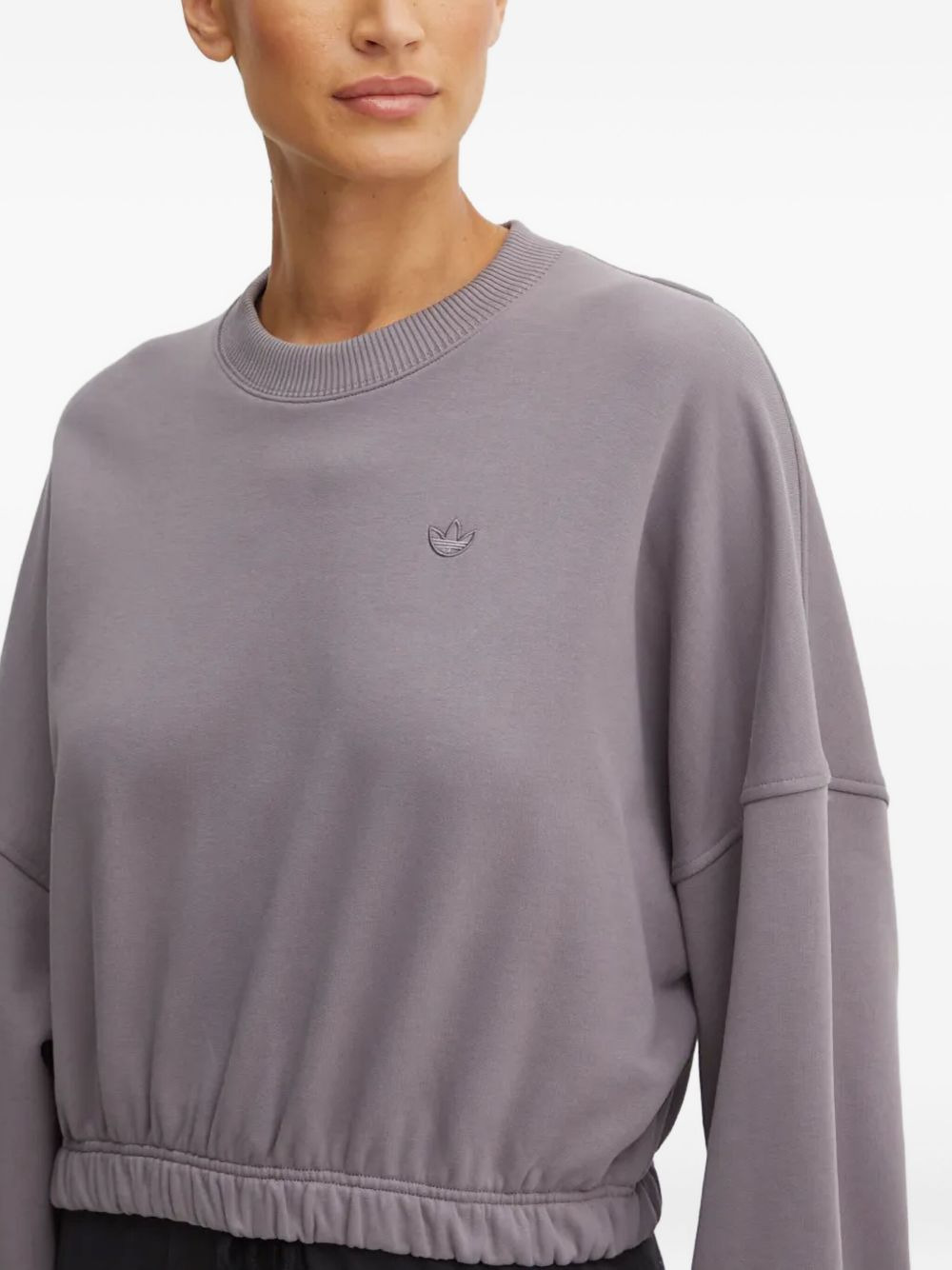 cinched-waist sweatshirt - 3