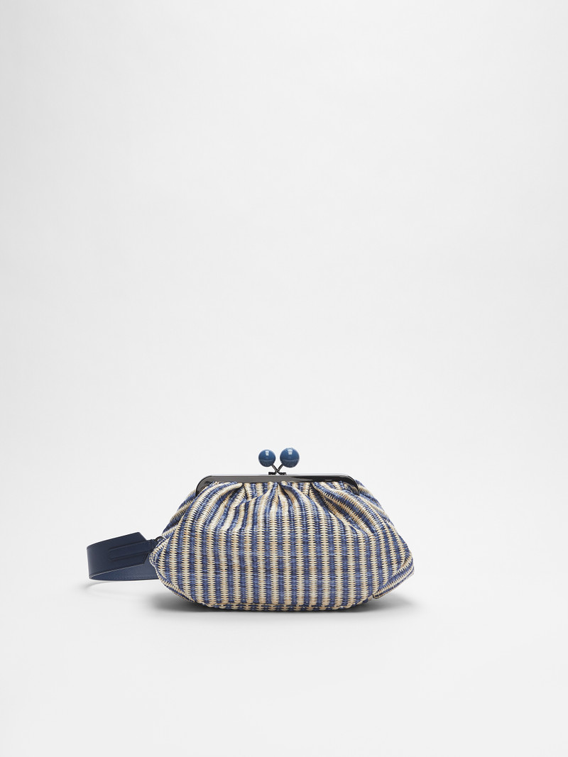 CAPUA Striped raffia Pasticcino Bag 3