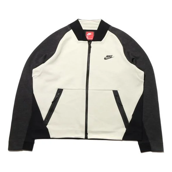 Nike Sportswear Tech Fleece Varsity Jacket White/Black 886618-091 - 1