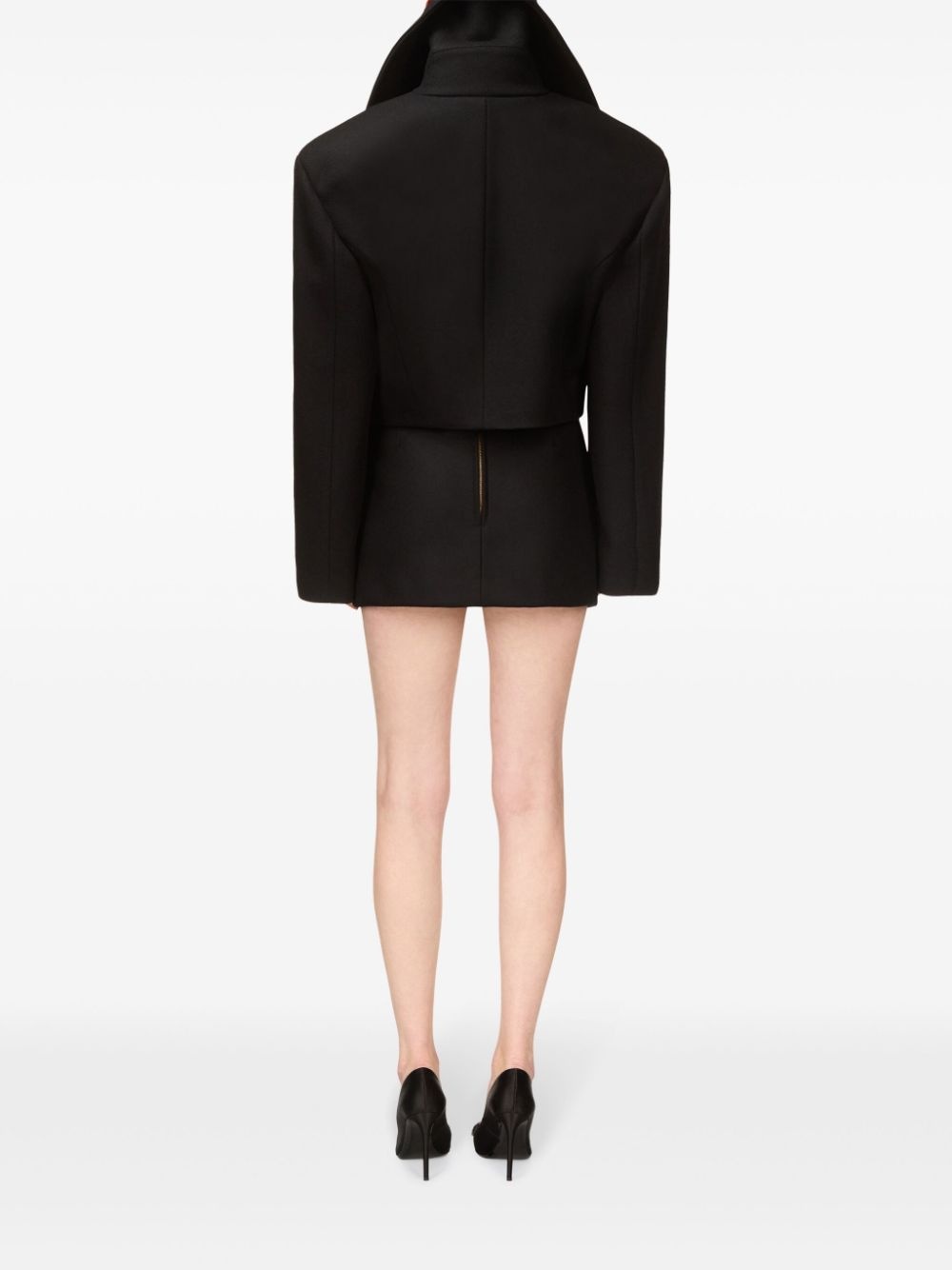 chain-detailing cropped jacket - 6