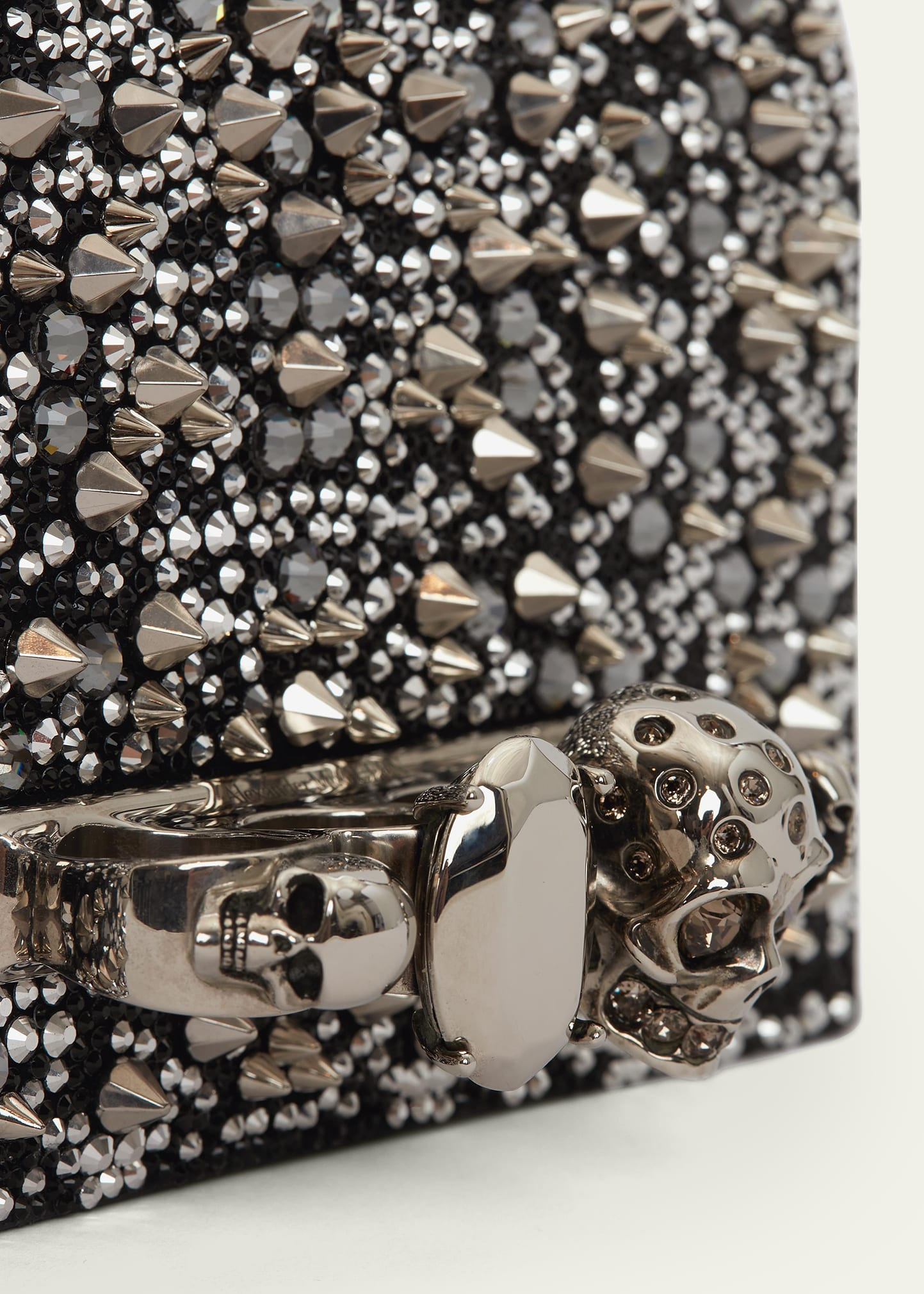 Jeweled Mini Crystal Satchel Bag - 5