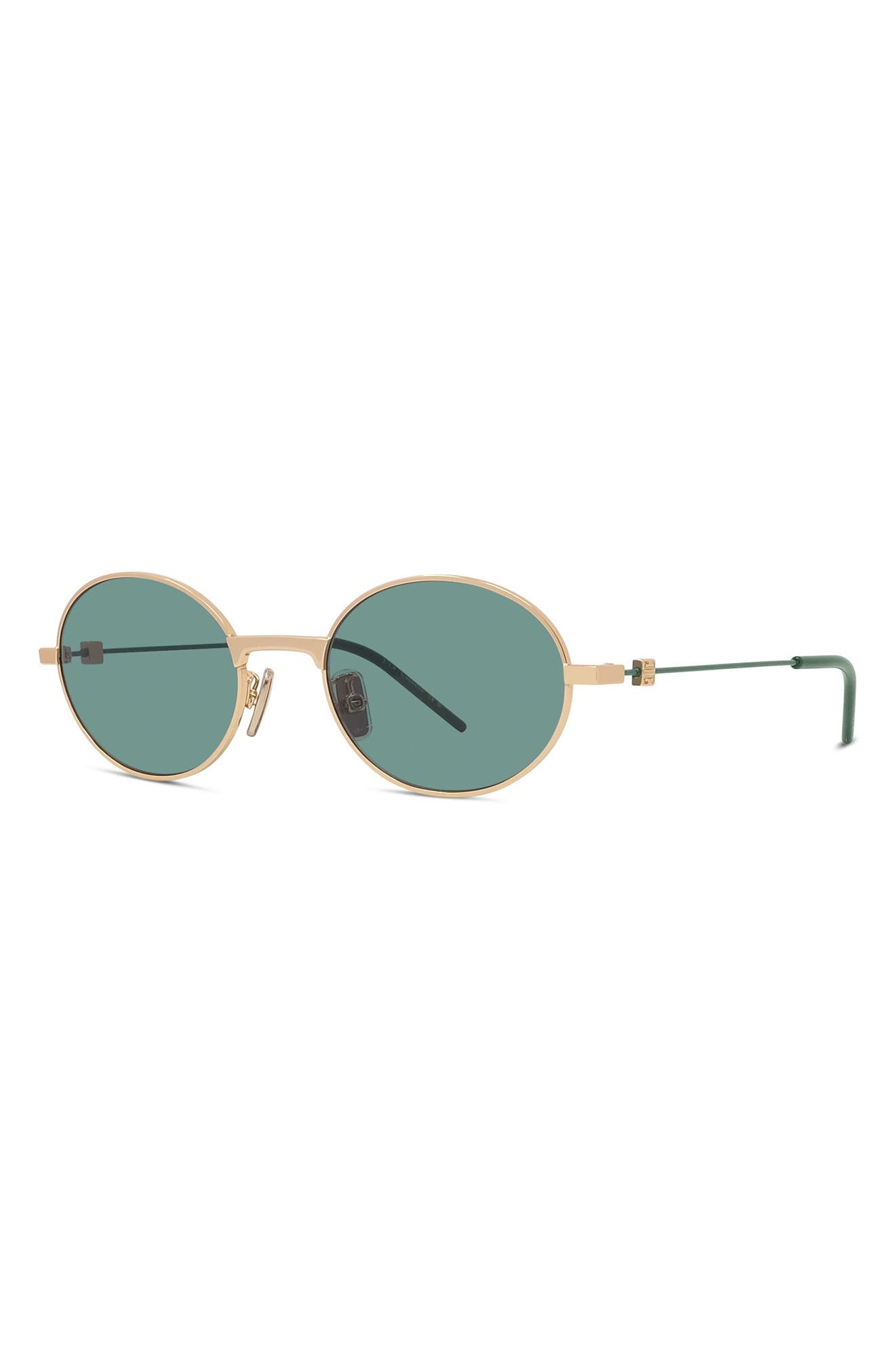 Givenchy GV Speed 51mm Phantos Sunglasses in Shiny Endura Gold /Green at Nordstrom - 2