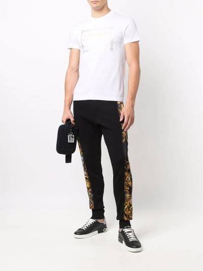 VERSACE JEANS COUTURE logo-print cotton T-shirt outlook