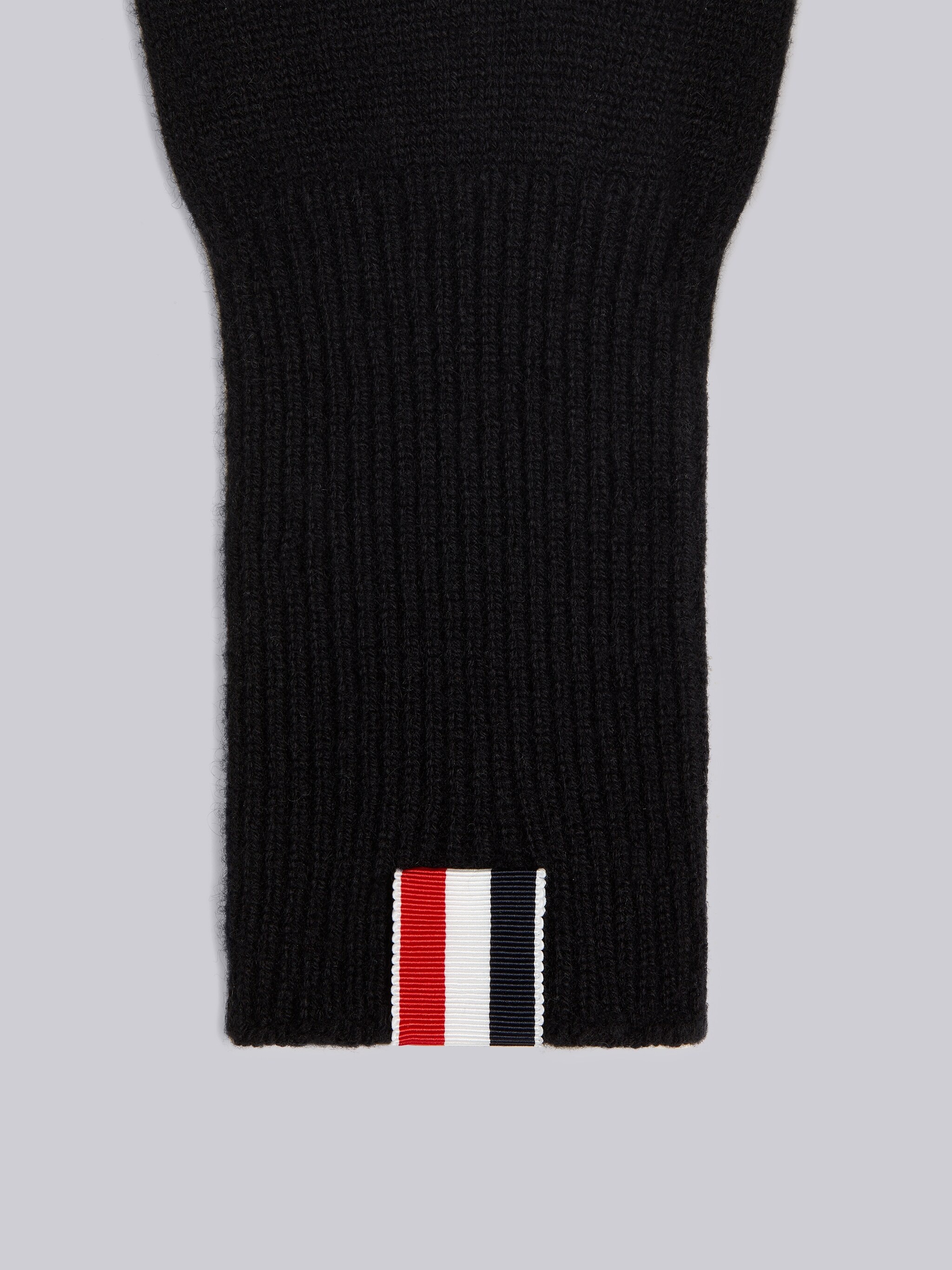 Black Cashmere 4-Bar Knit Gloves - 2