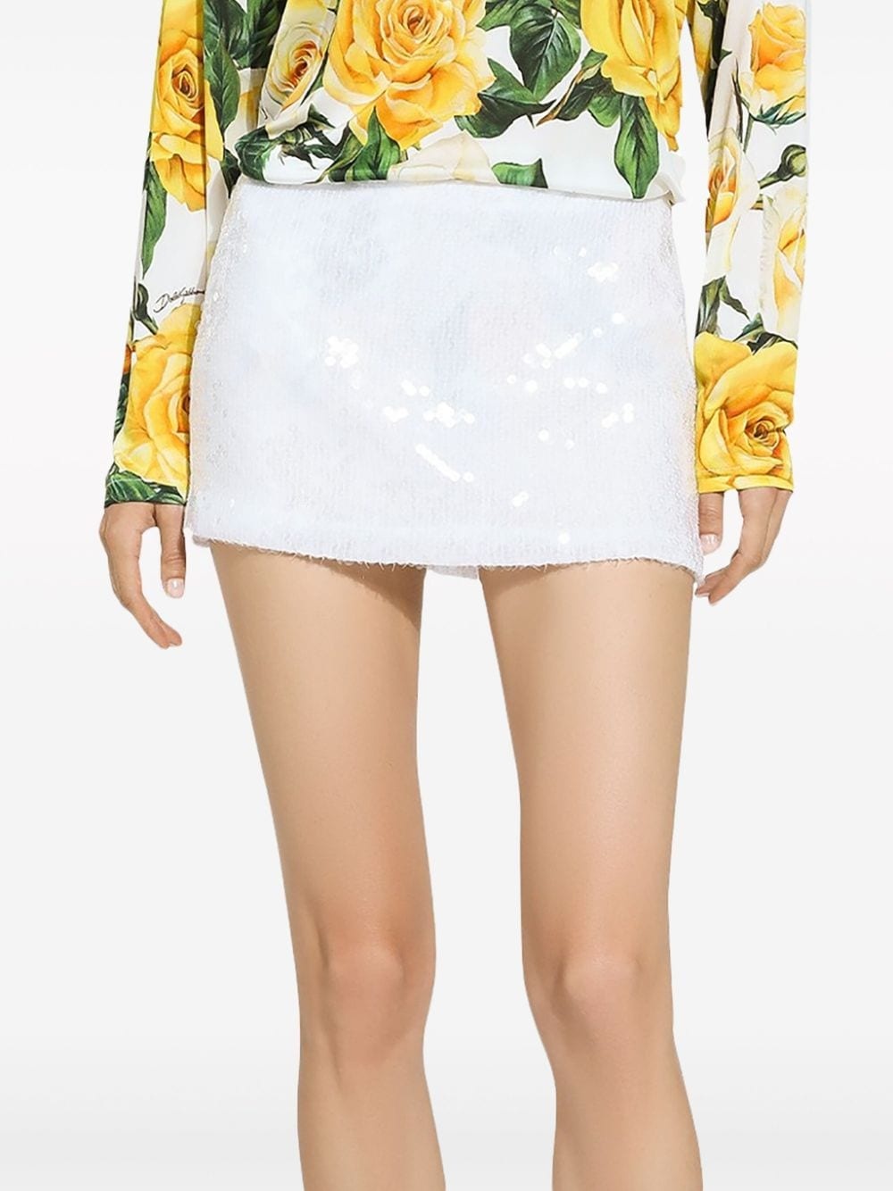 sequin-embellished miniskirt - 5