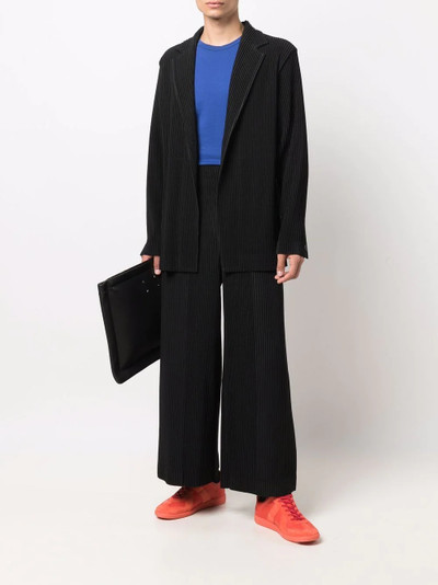 ISSEY MIYAKE plissé wide leg trousers outlook