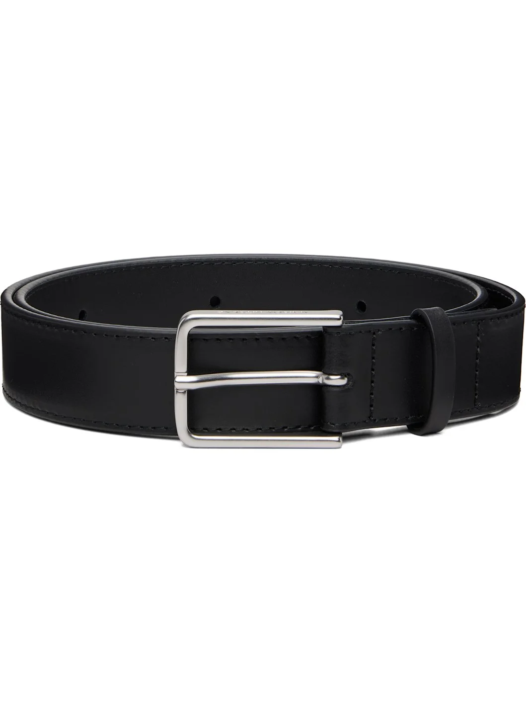 Black Leather Belt - 1