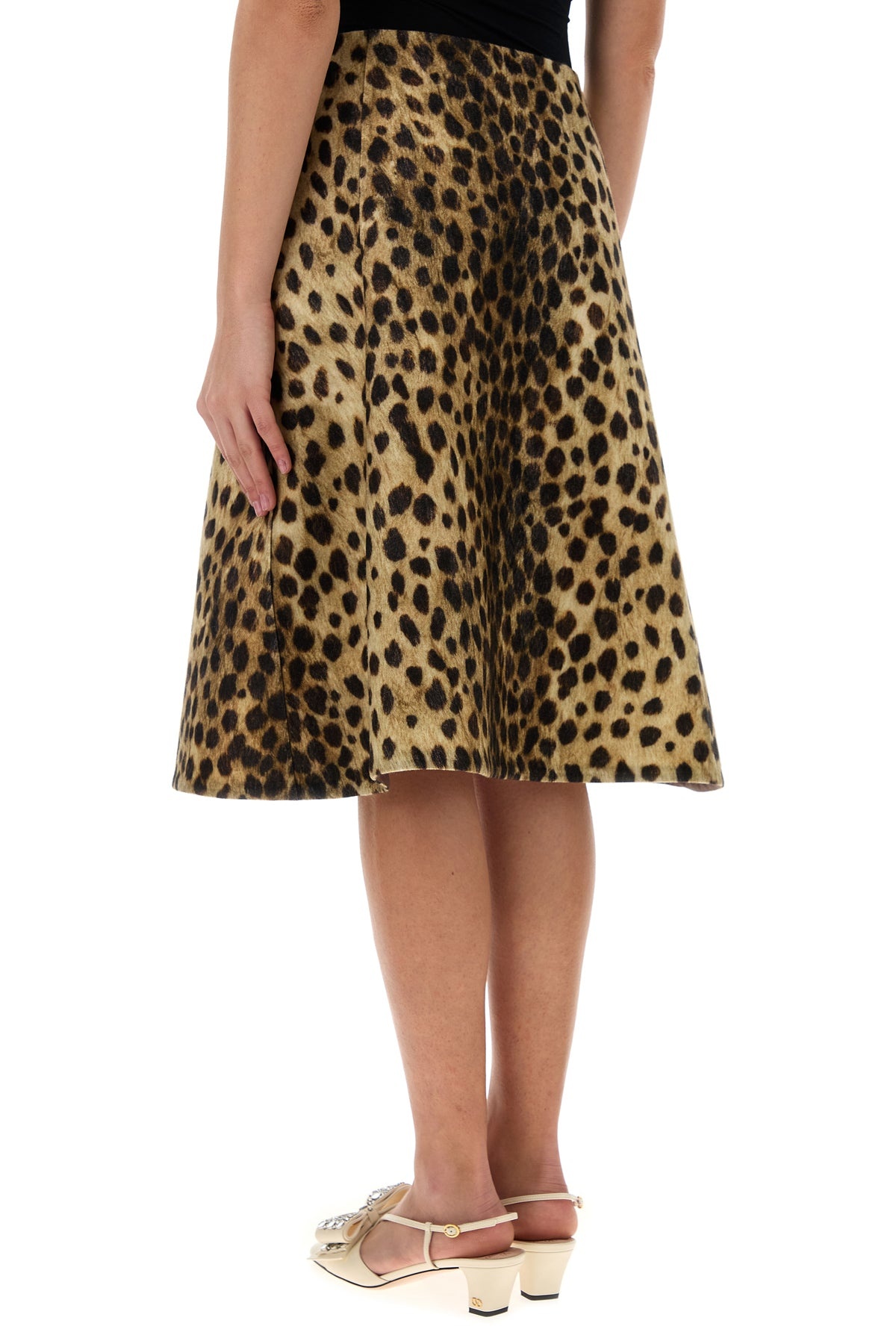 Printed wool skirt - 4