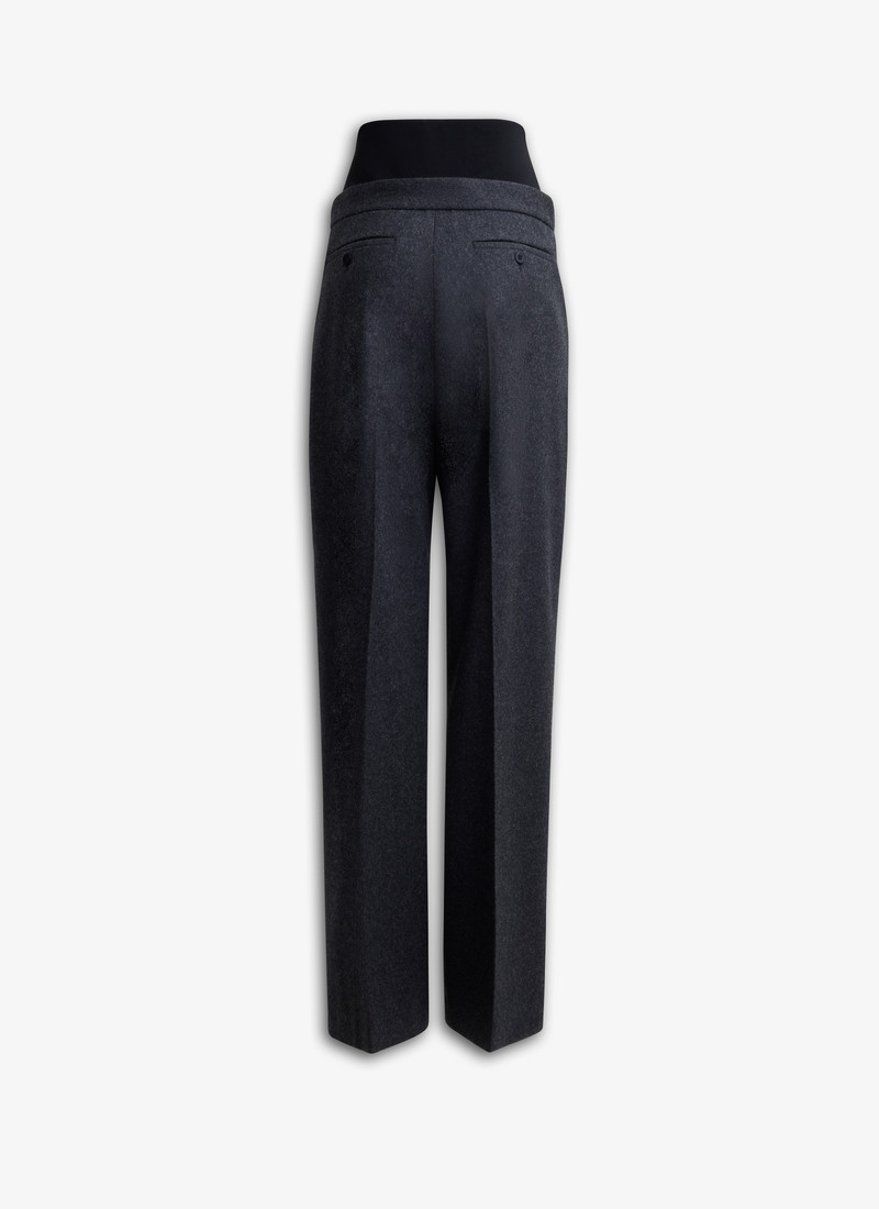 Alaïa FLANNEL PANTS WITH KNITTED WAISTBAND outlook