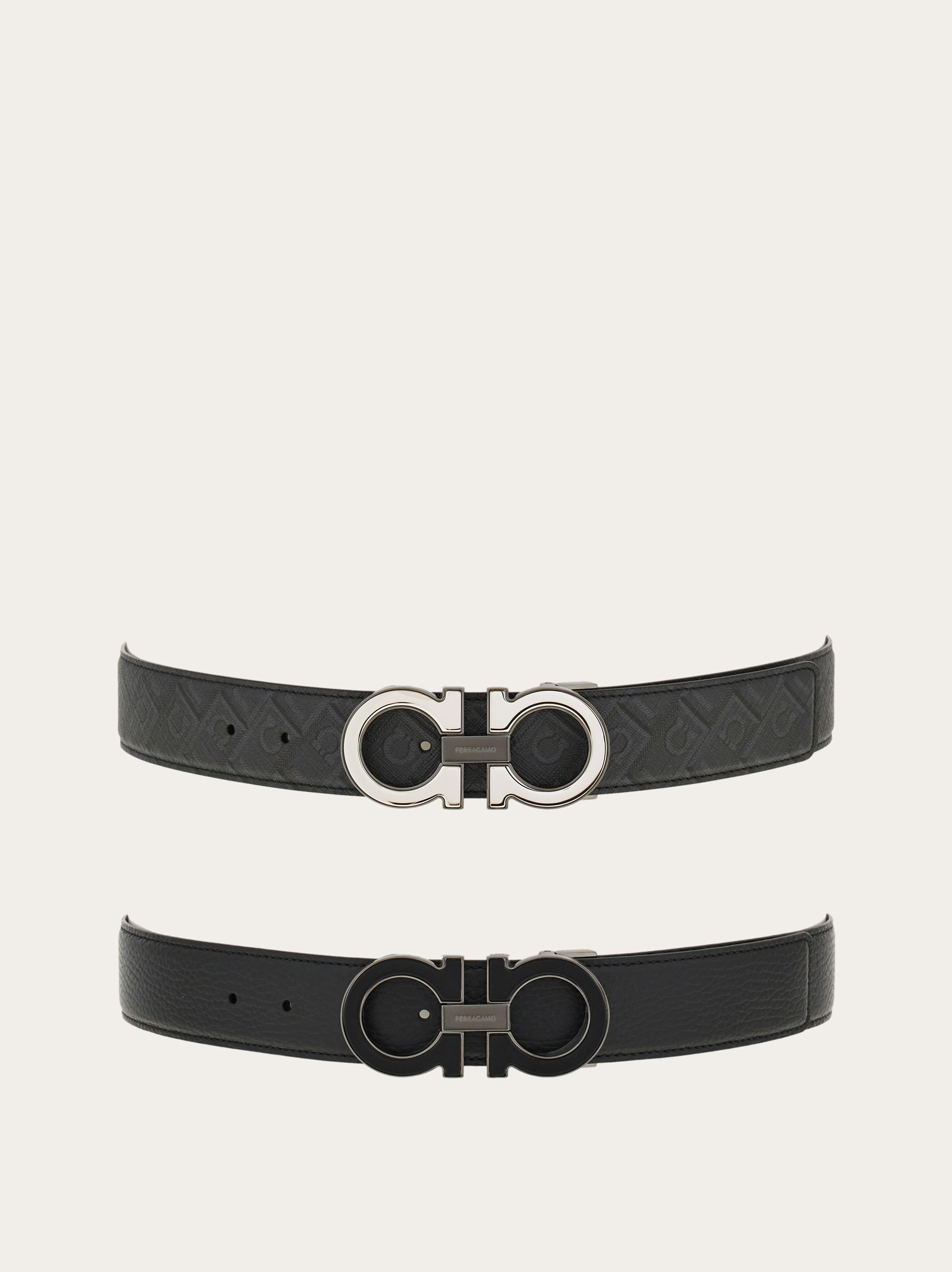 Reversible and adjustable Gancini belt with Switch buckle - 5