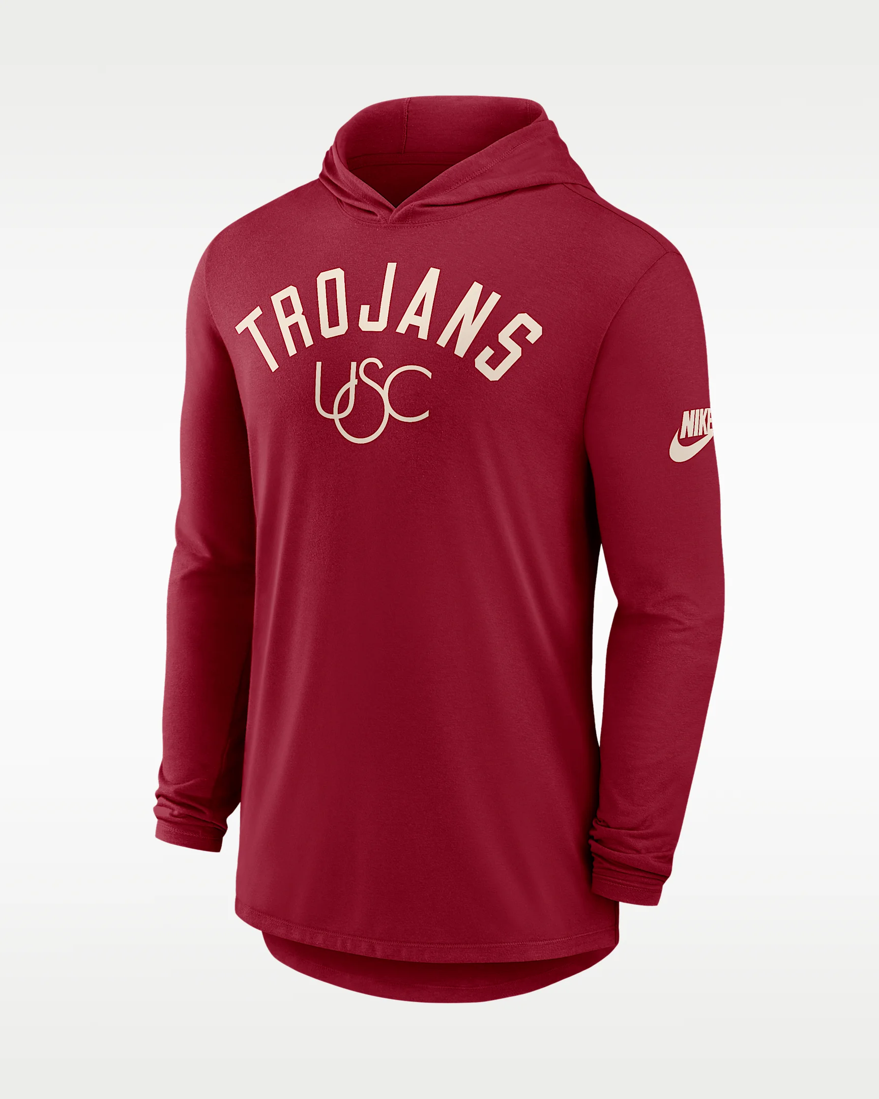 USC Legacy Arch Men's Nike Dri-FIT College Long-Sleeve Hooded T-Shirt - 1