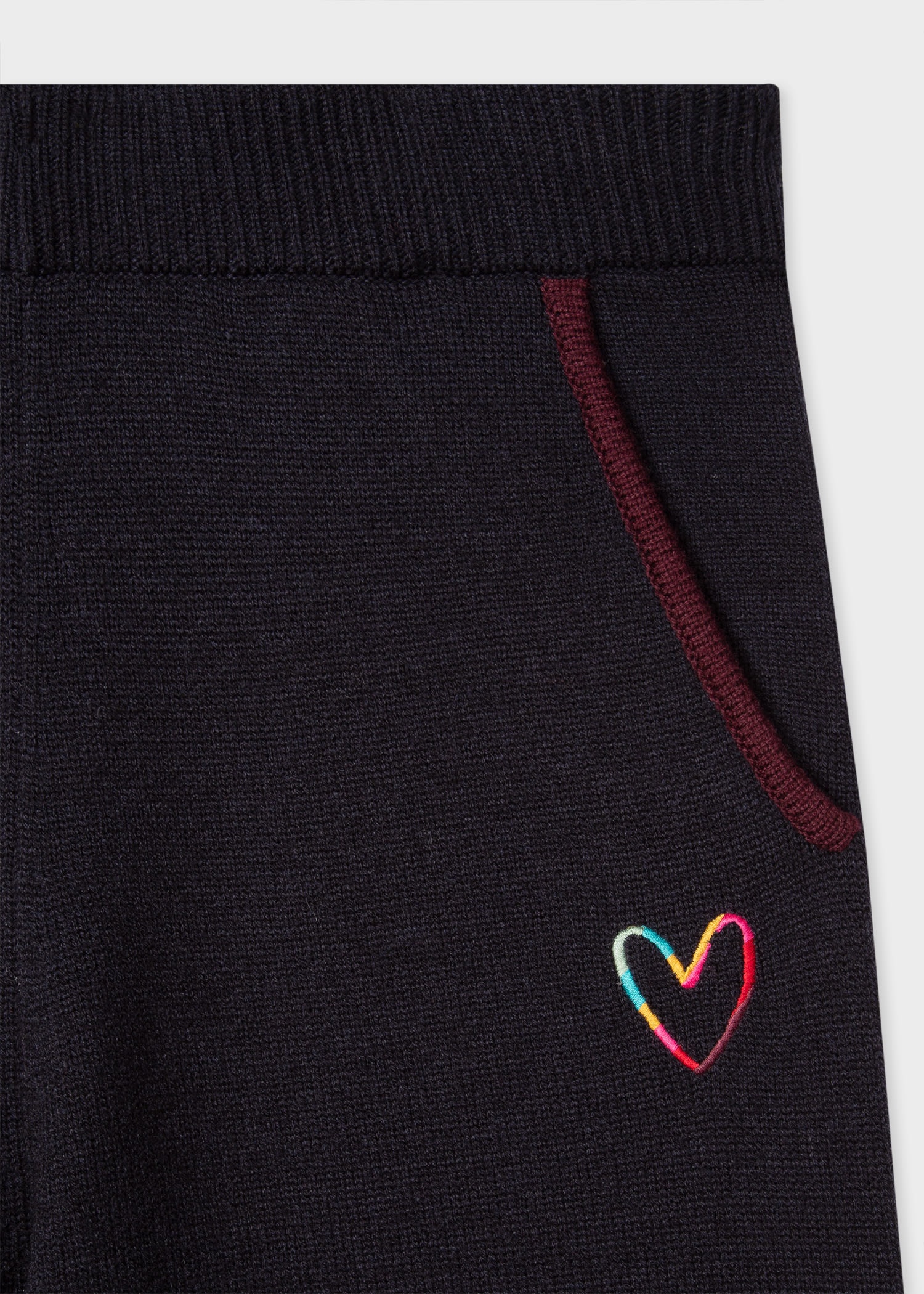 Embroidered 'Swirl' Heart Sweatpants - 3