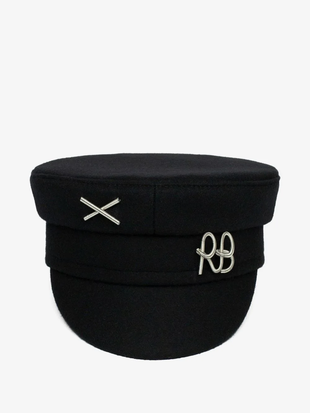 logo-embellished Baker Boy cap - 1