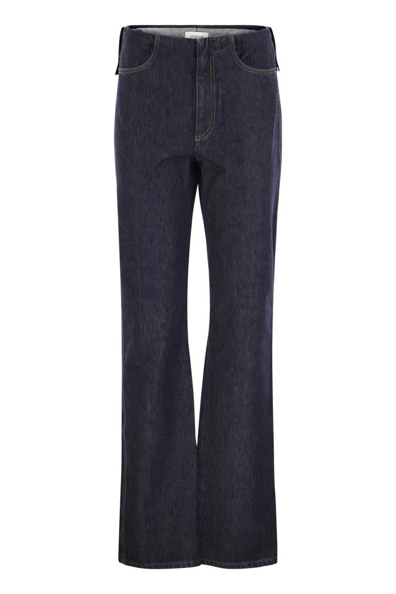 Sportmax Aligi1234 - 5-Pocket Dark Denim Pants - 1