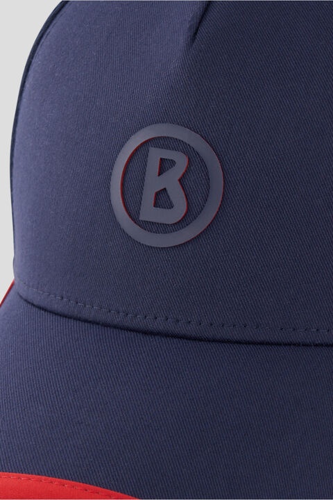 Samuel Cap in Navy blue/Red - 3