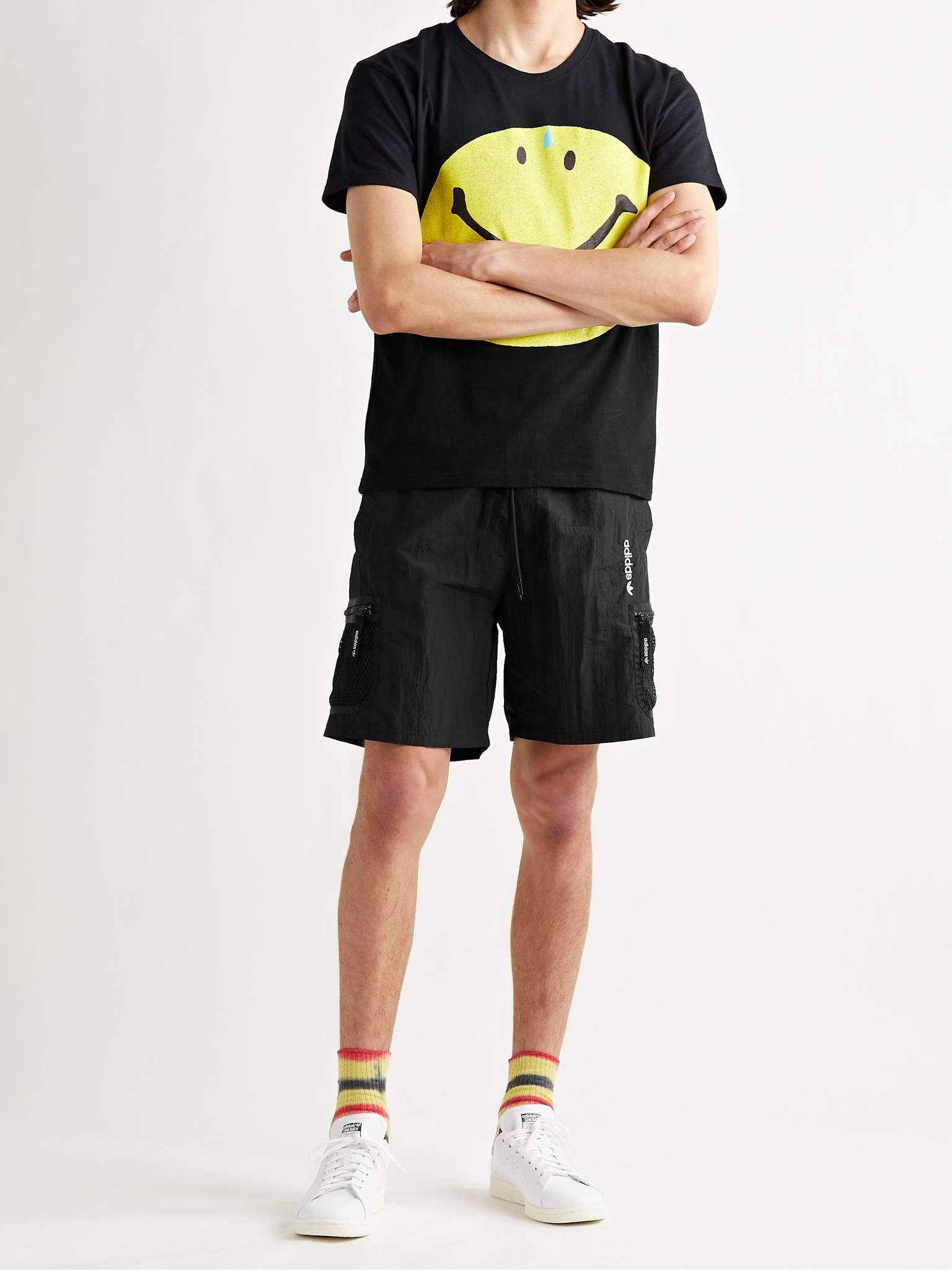 Adventure Logo-Embroidered Mesh-Trimmed Nylon Shorts - 2