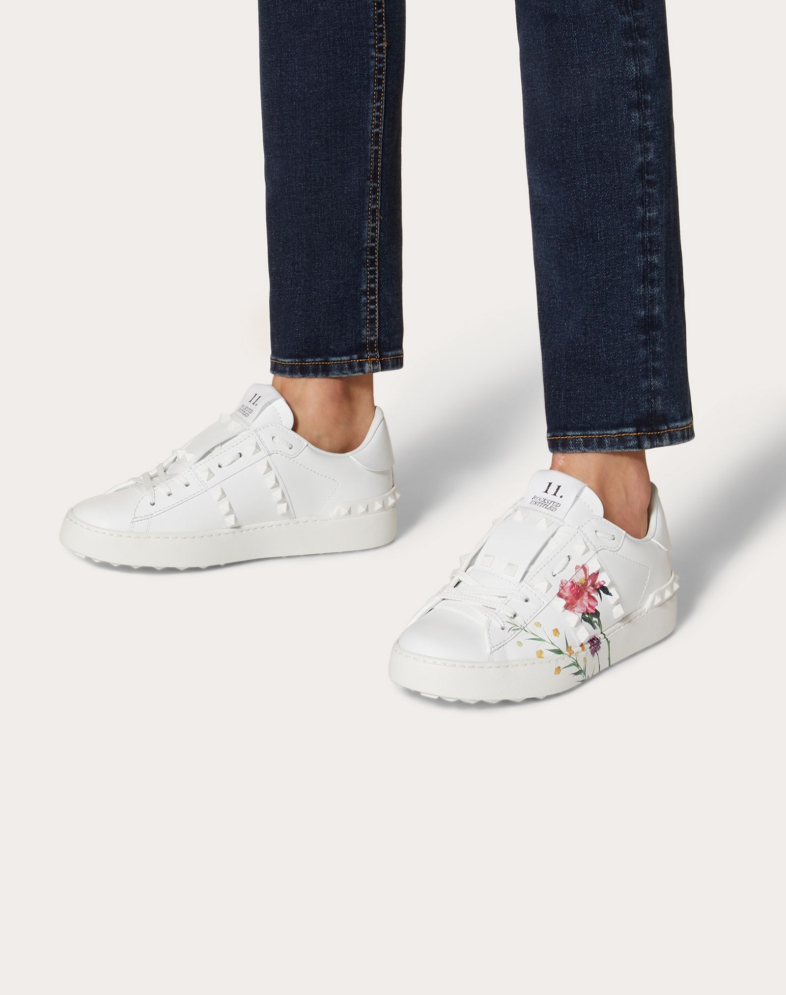 Rockstud Untitled Sneaker with Flowersity Print - 6