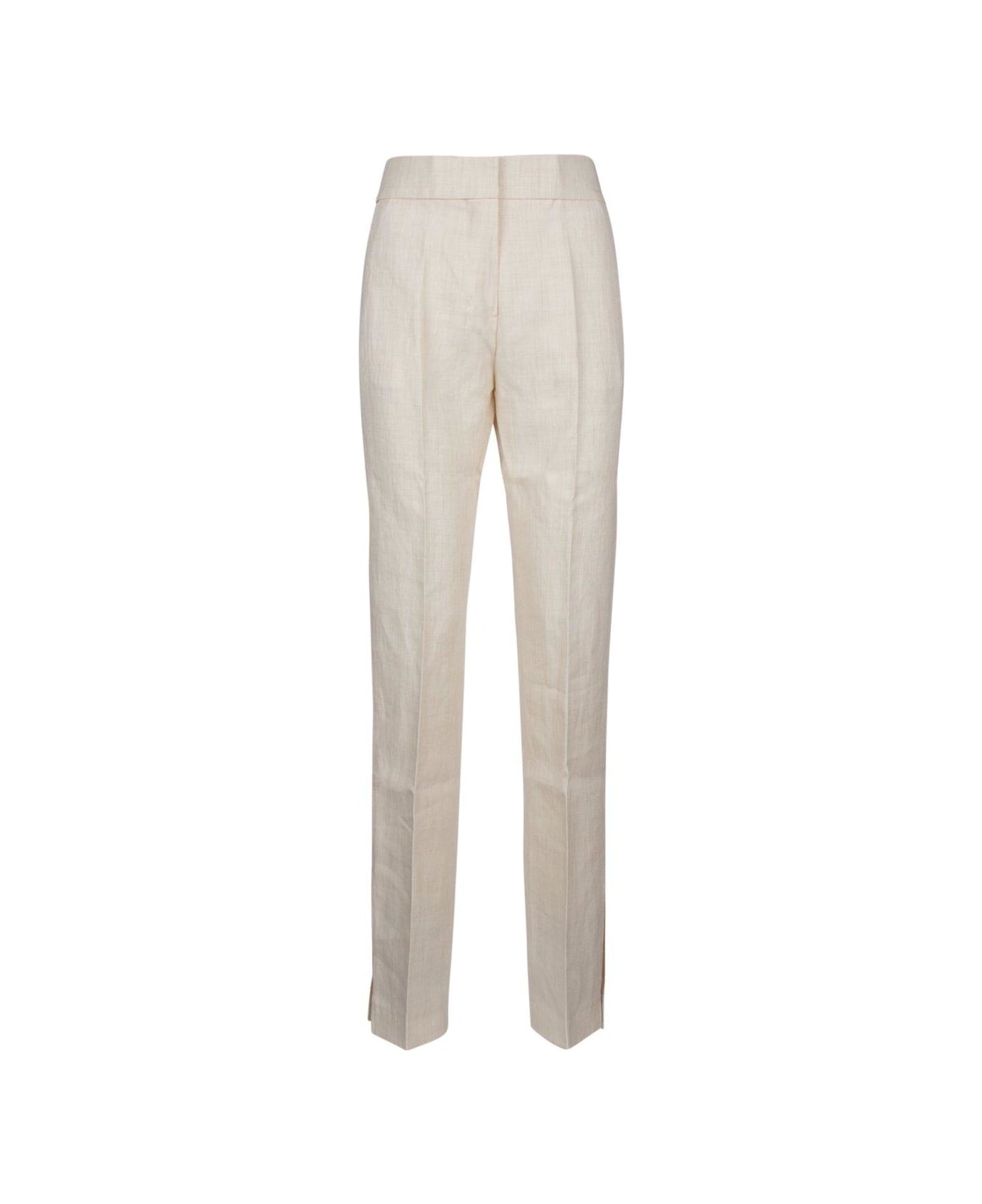 Side Split Straigh-leg Pants - 1