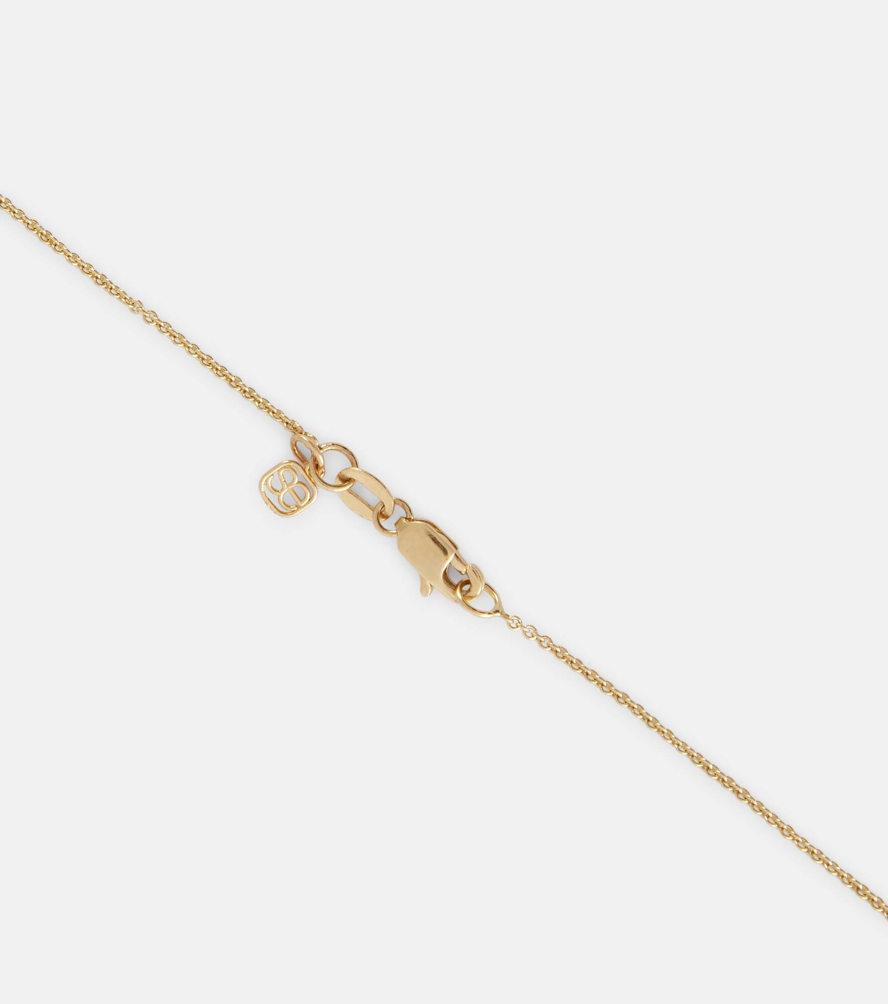 Love 14kt gold necklace with sapphires - 4