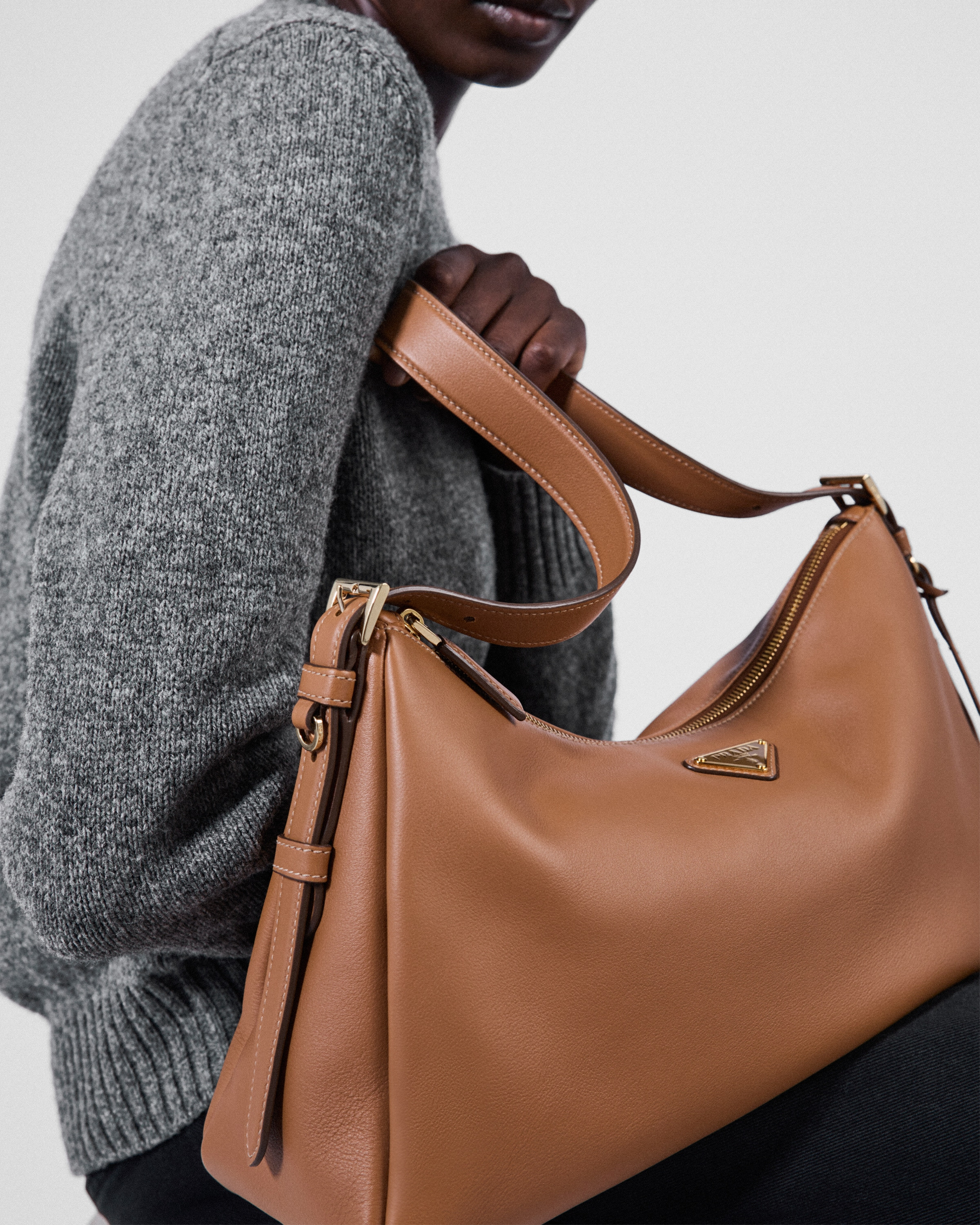 Prada Aimèe large leather shoulder bag - 2