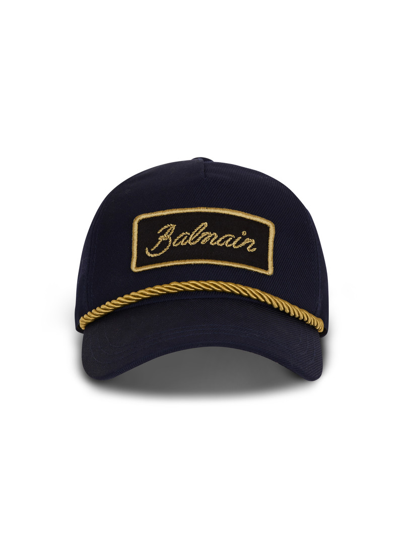 Cotton cap with cord 1