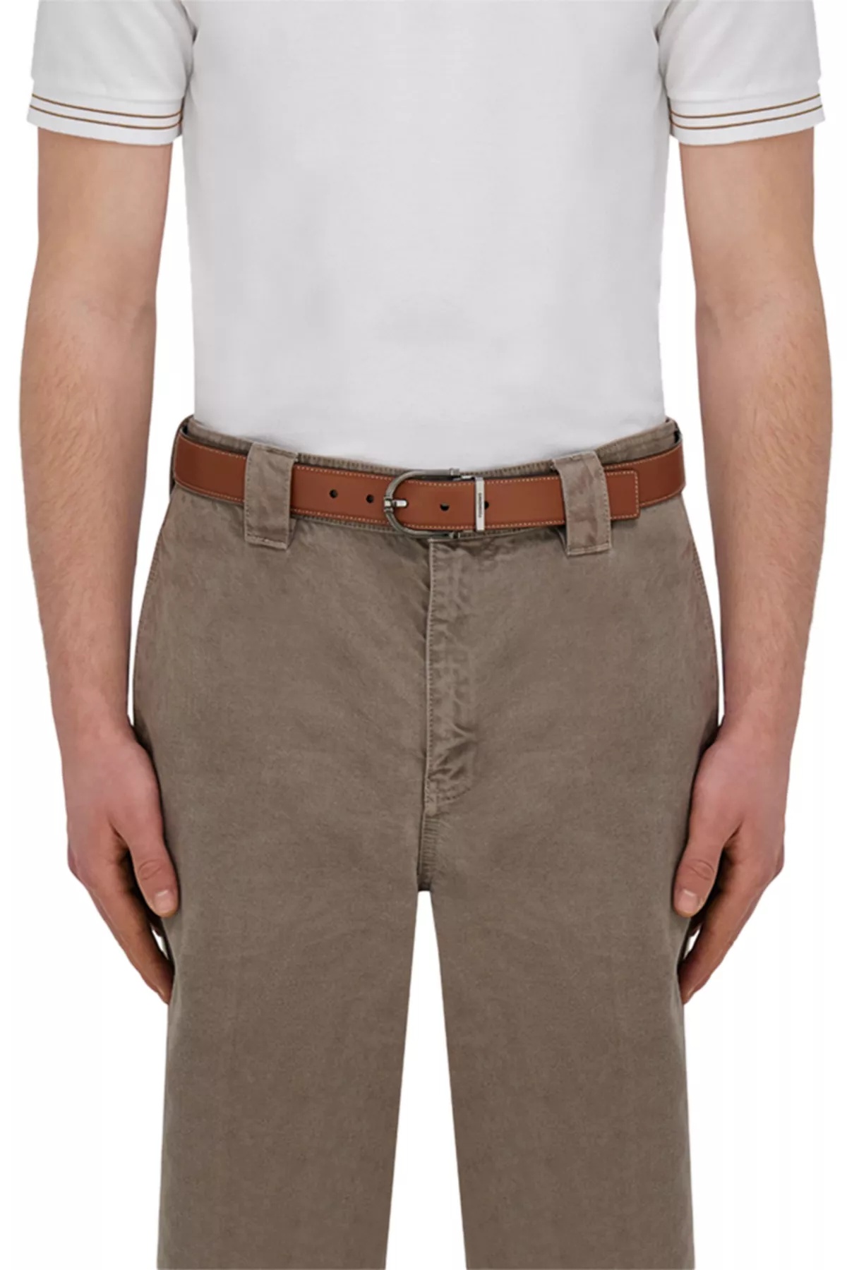 Double Sided Adjustable Leather Belt - 2