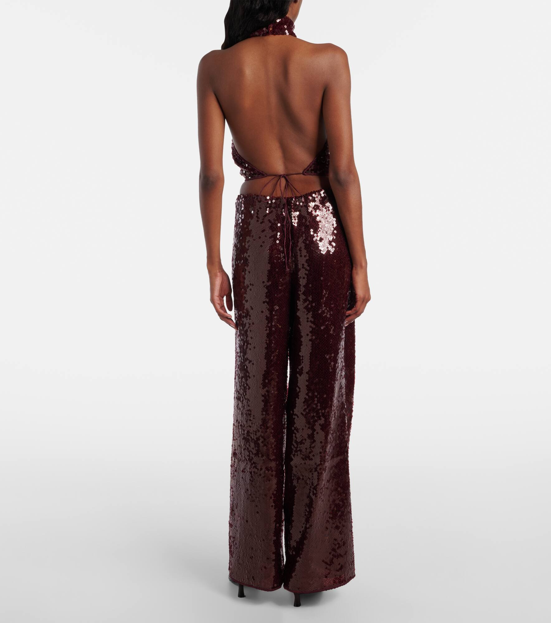 Marylin sequined wide-leg pants - 3
