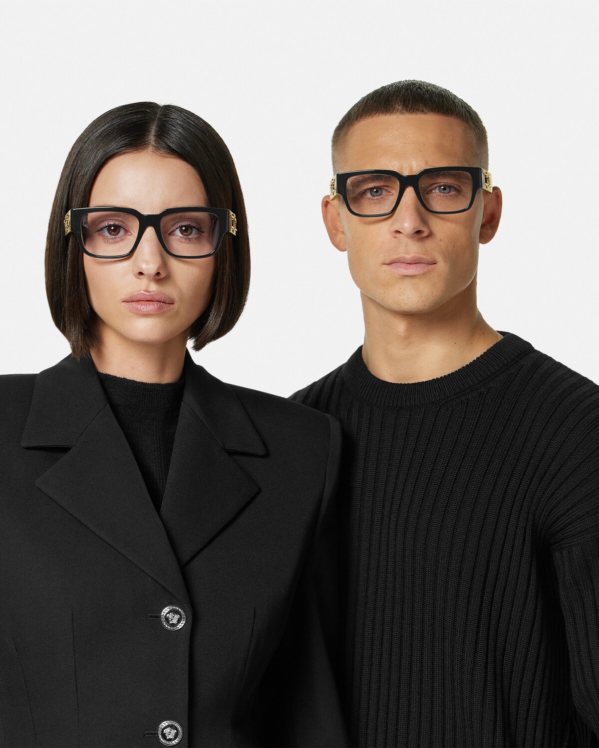 Medusa Deco Squared Glasses - 3