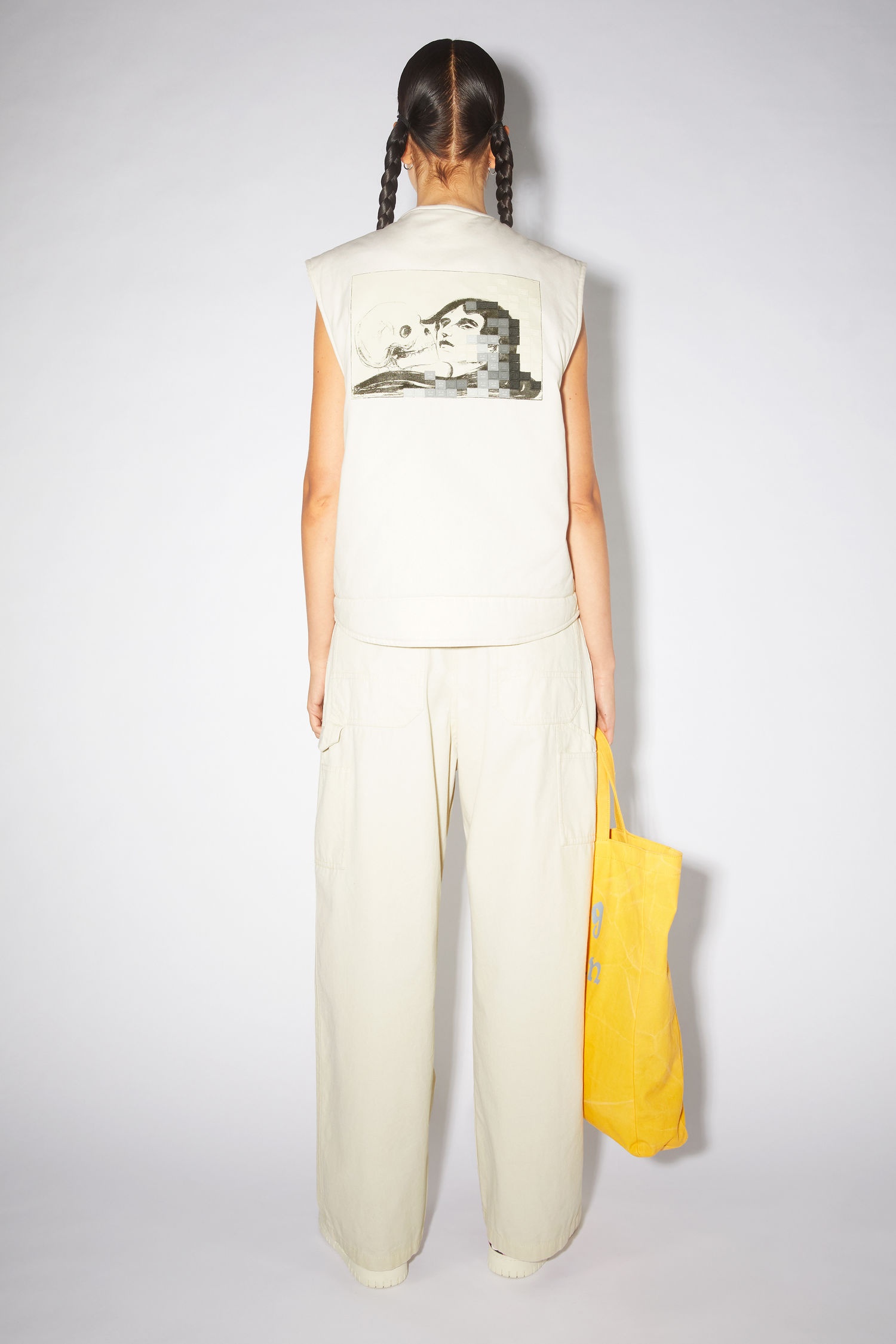 Printed gilet - Ecru beige - 3