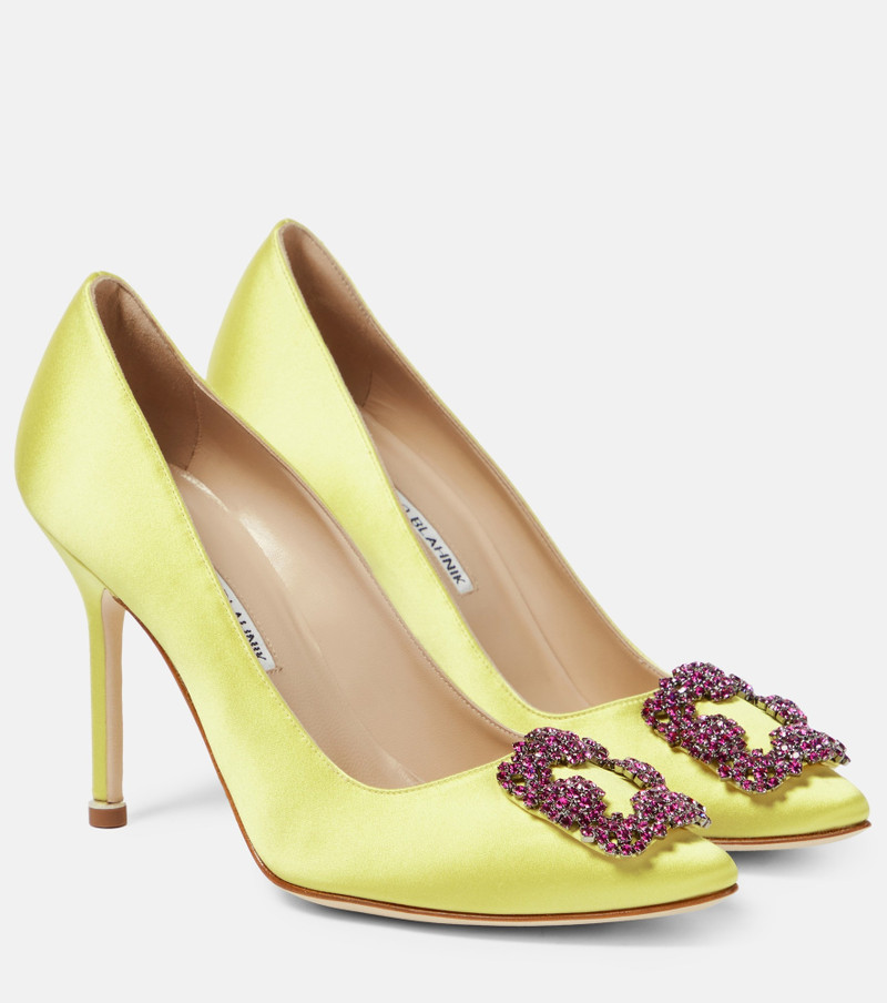 Hangisi 105 embellished satin pumps 1