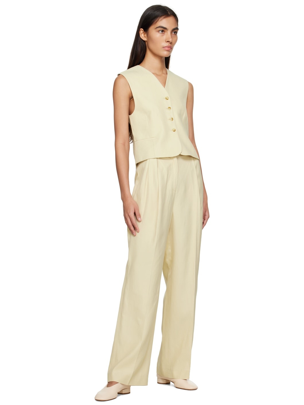 【関税込み】Loulou de Saison ベージュ Arup ベスト 231473F057004_1.jpg
