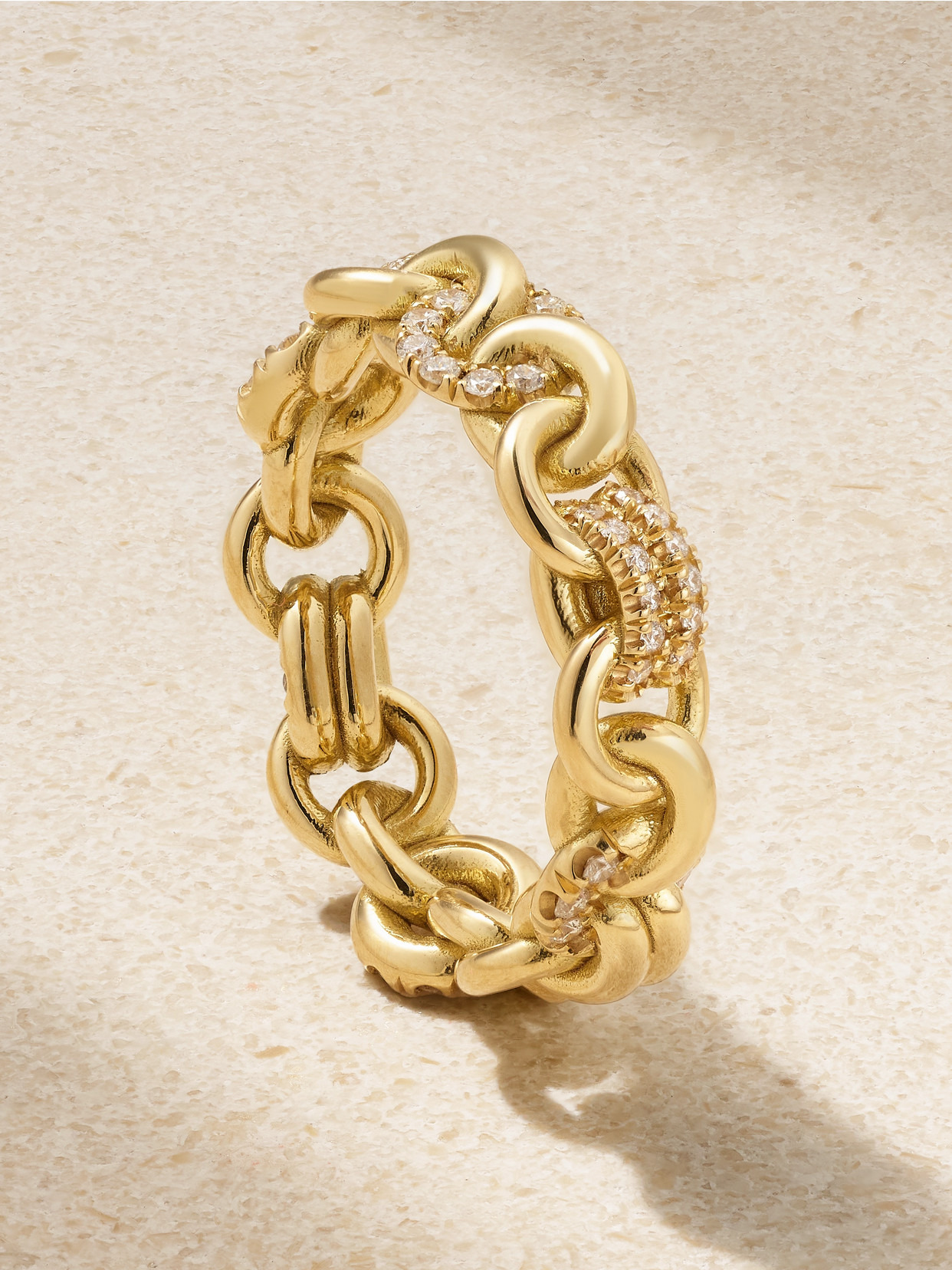 Serpens Medium 18-karat Gold Diamond Ring - 3