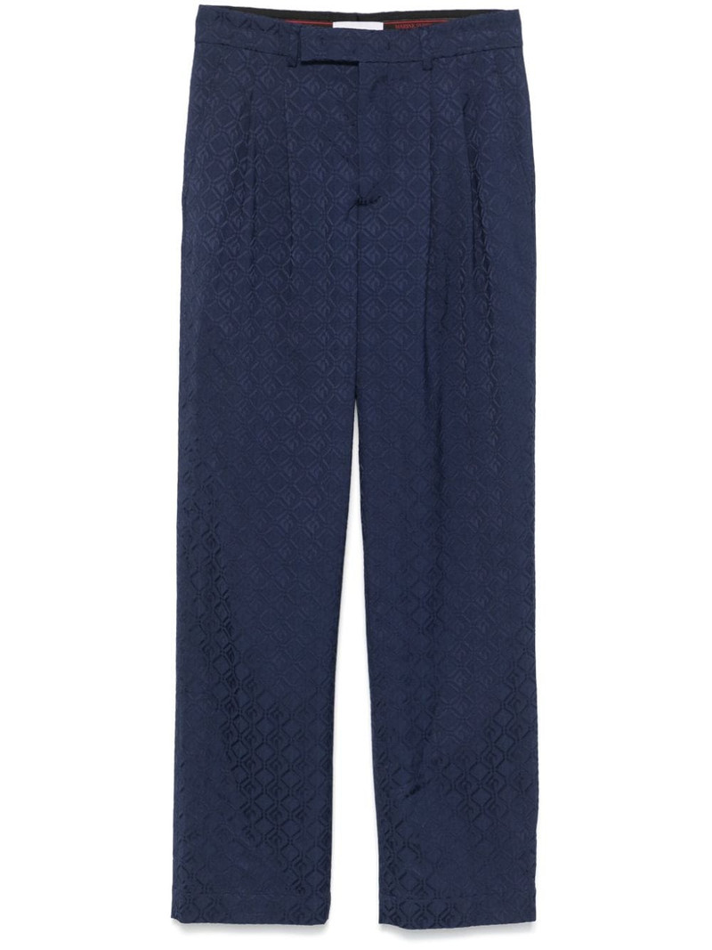 Moon Diamond-jacquard trousers 1