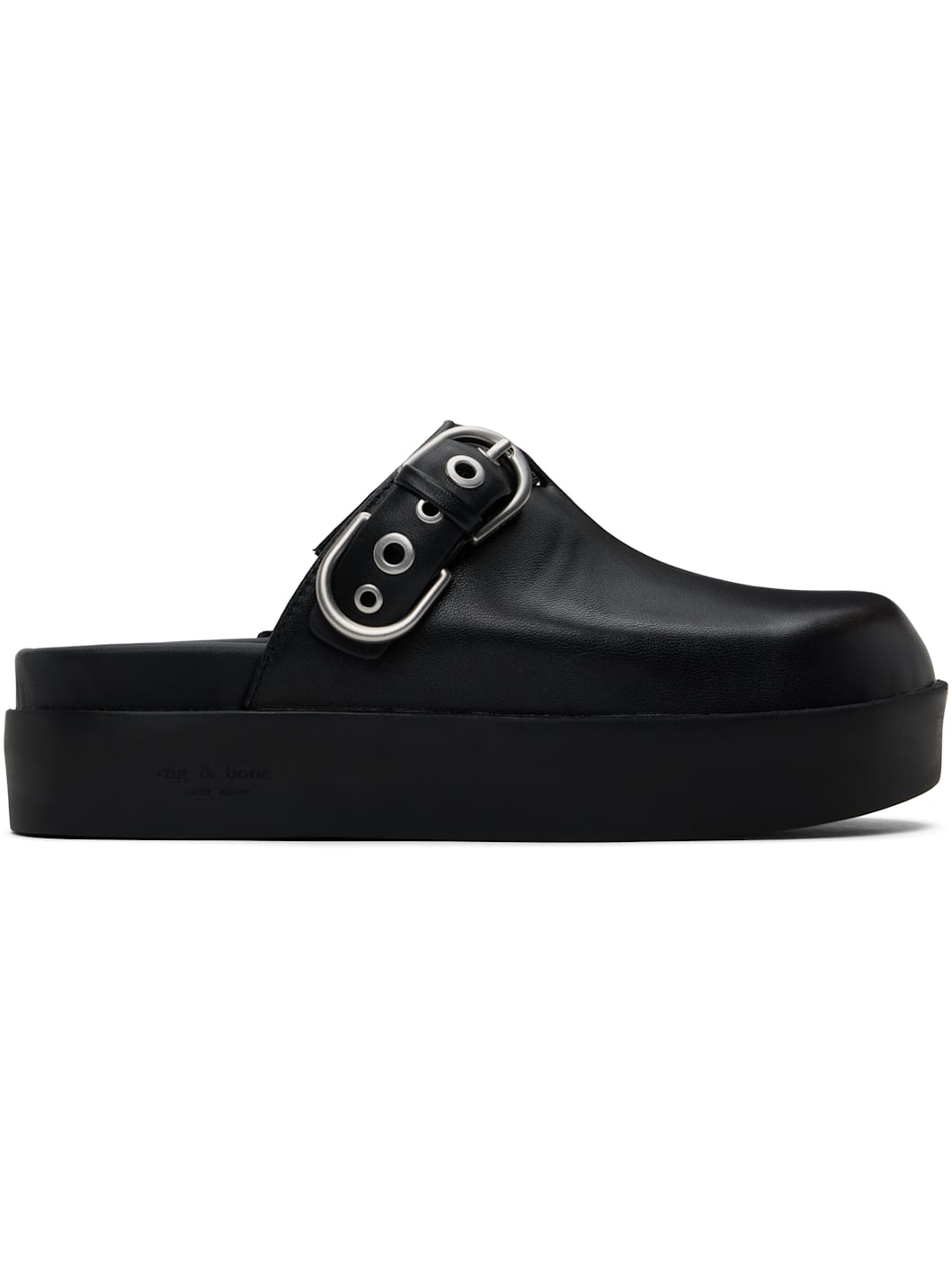 Black Geo Platform Mules - 1