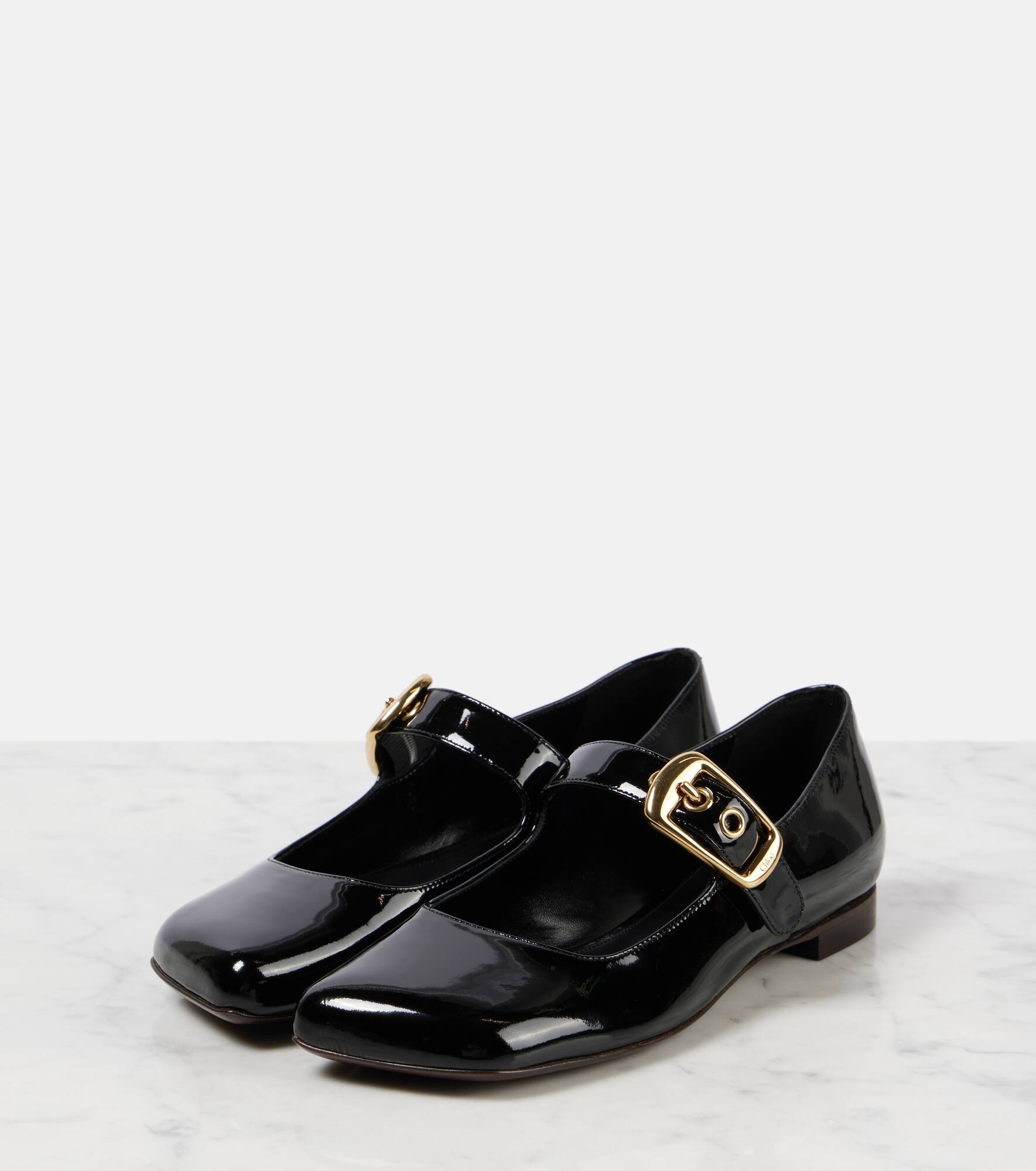 Polly patent leather Mary Jane flats - 3
