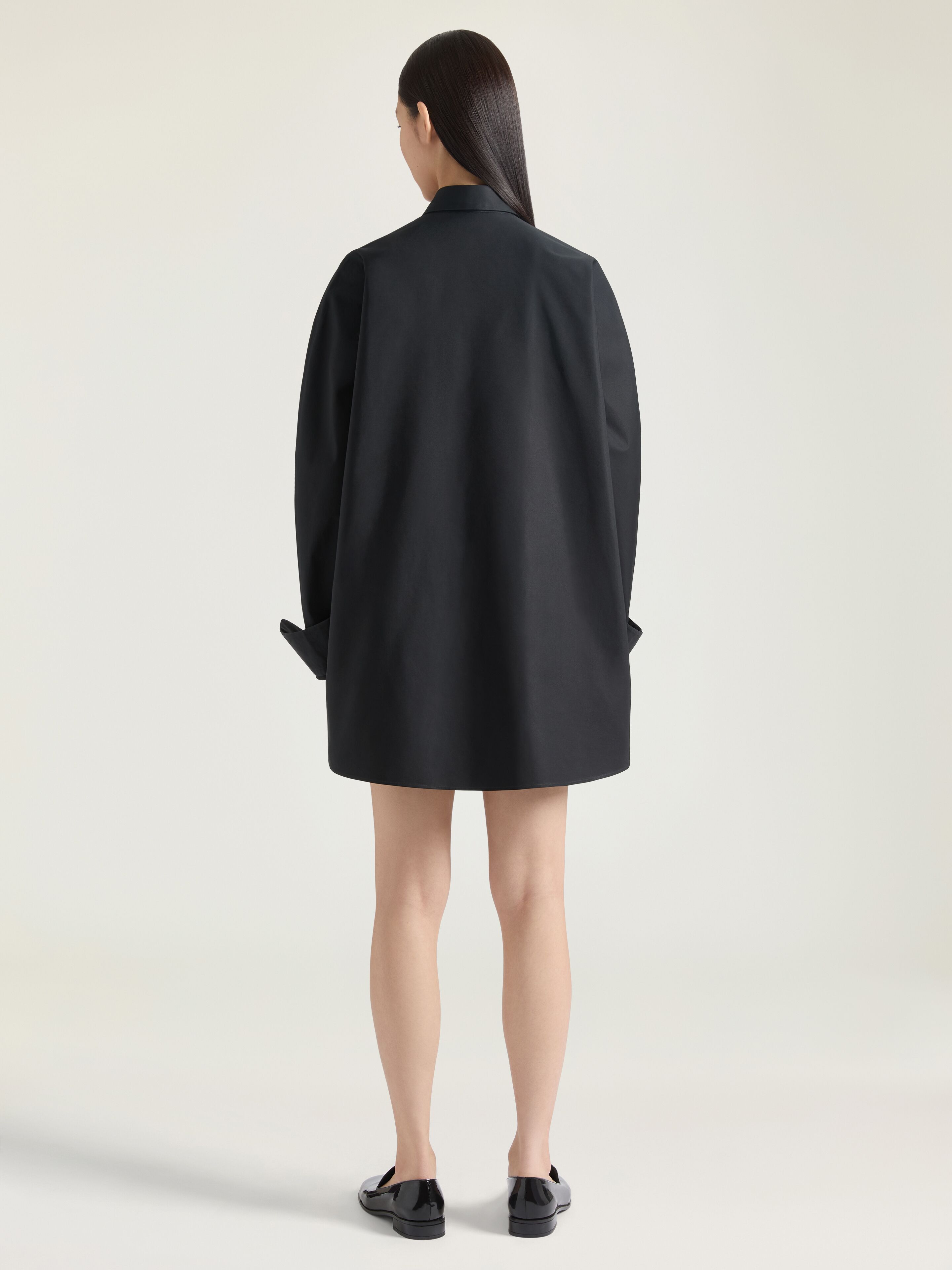 COCOON SHIRT IN POPLIN WITH GIVENCHY EMBROIDERY - 4
